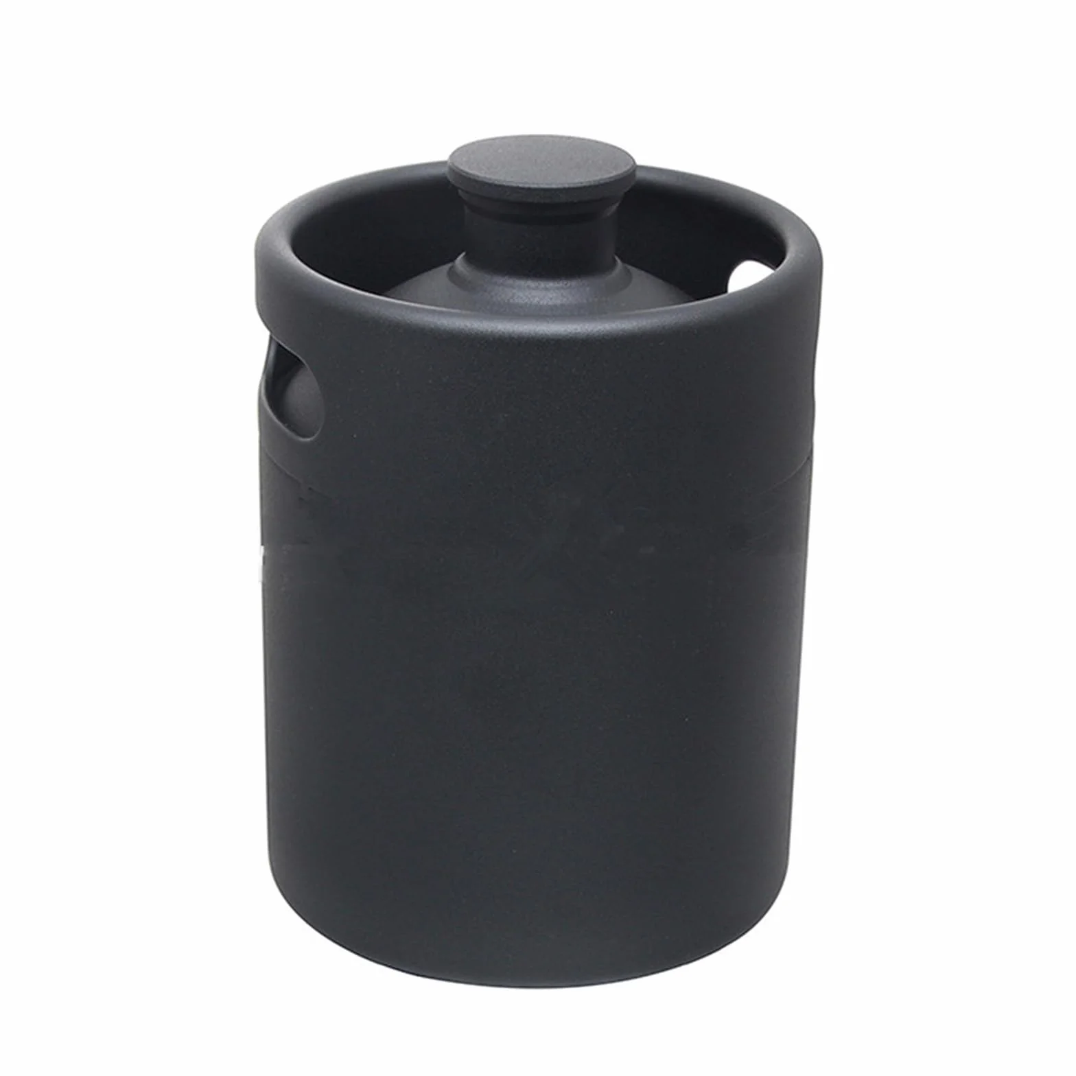 Cerveza elaborada Kit Cerveza Mini Barril de Cerveza Growler, Botella de Cerveza portátil, Herramienta de Accesorios para Barra de Vino para Hacer Cerveza en casa(3.6L Black)