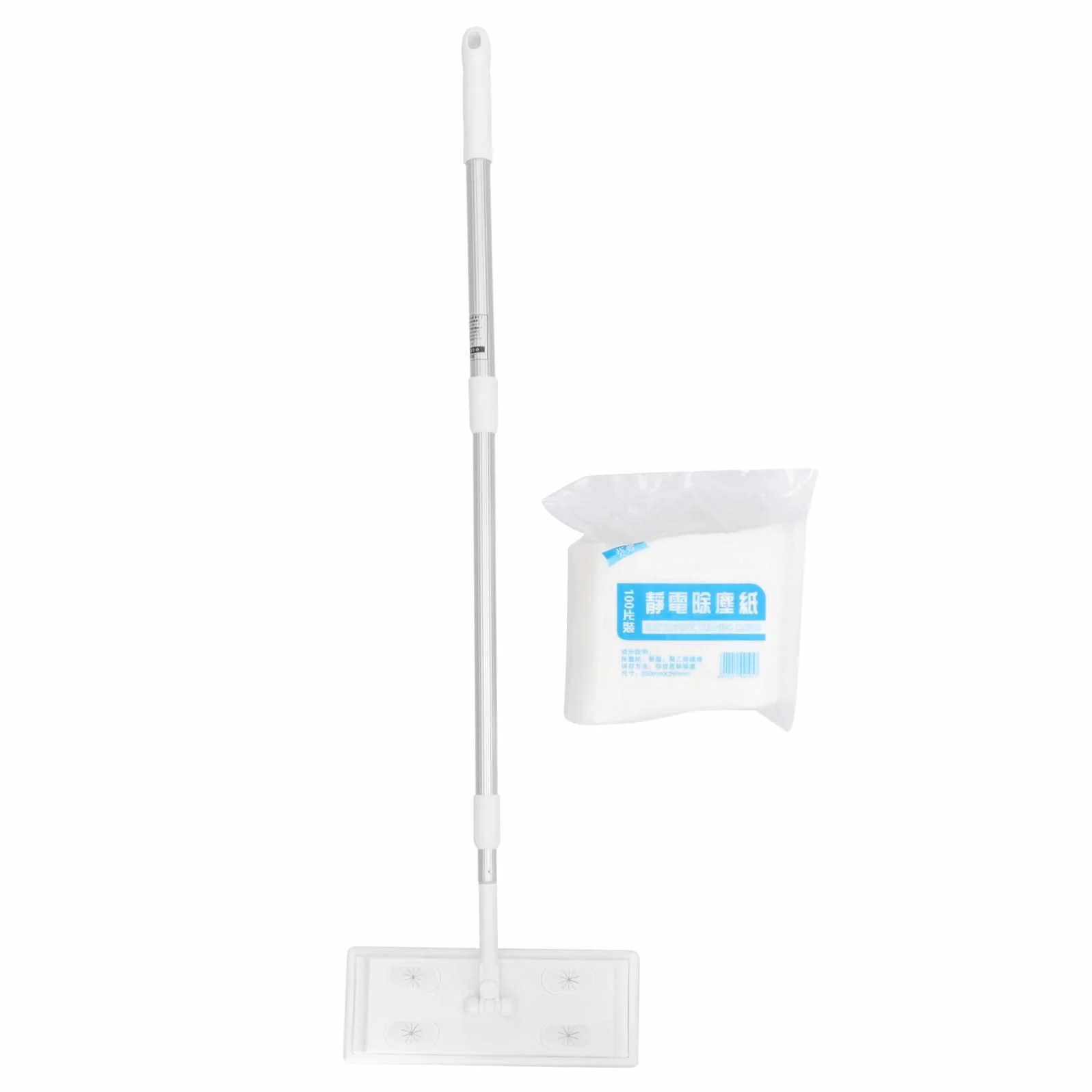 Beaupretty Trapeador Electrostático Colector de Polvo Varilla Telescópica de 3 Secciones , Microfibra Fregona Extensible para Limpieza de Hogar