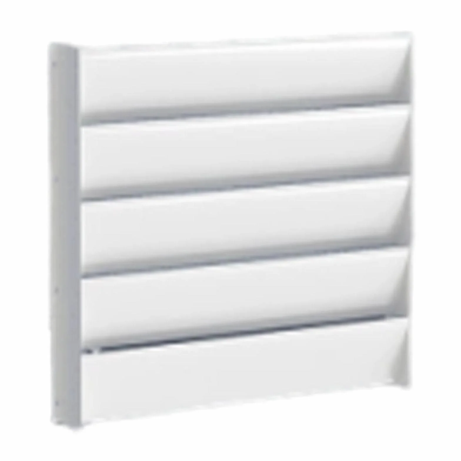 Deflector de Aire Acondicionado Exterior Universal con Cubierta de Bafle Metálica Galvanizada Louver Estanqueidad Y Compresor Protector para Instalaci, 50cmx50cm