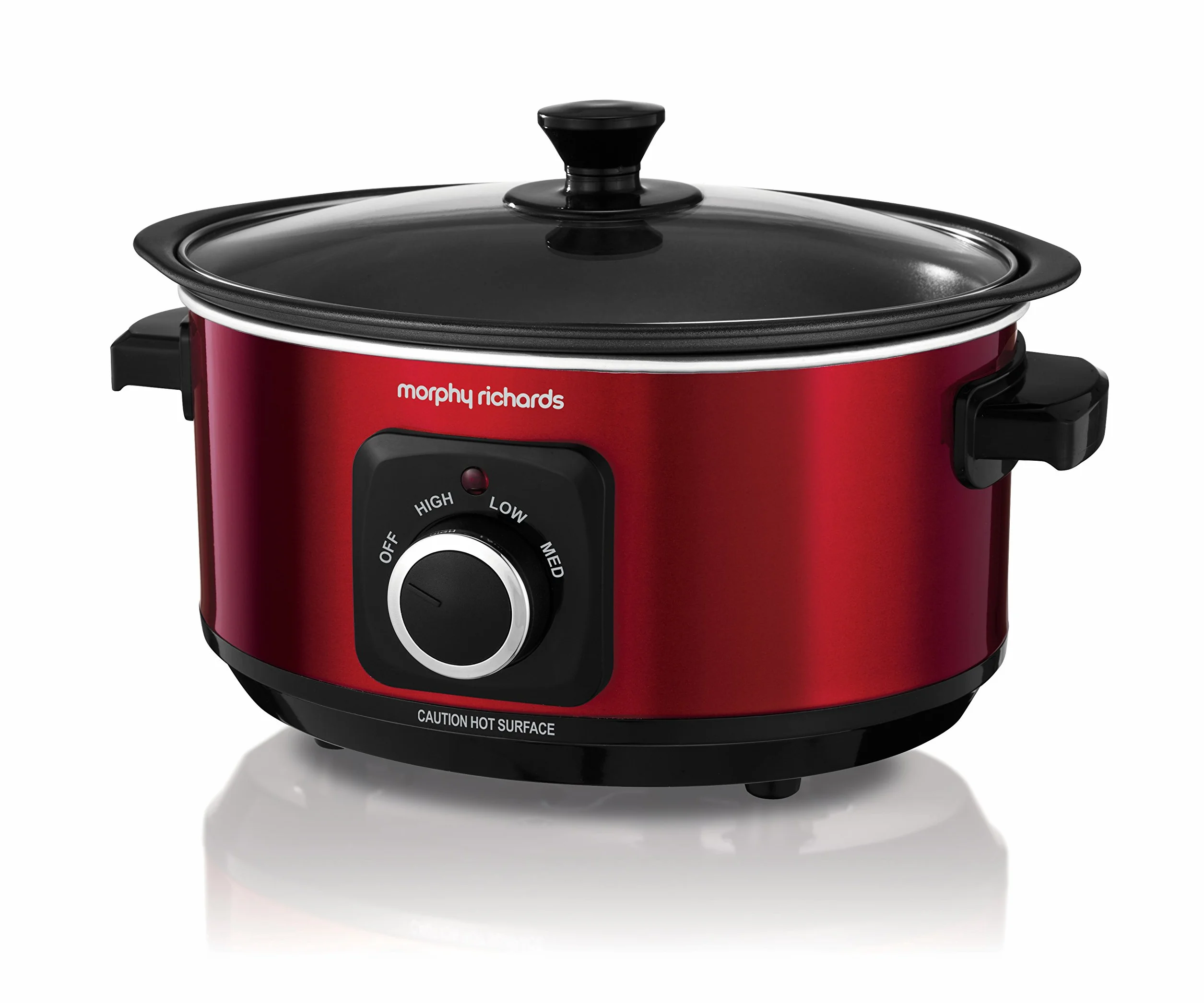 Morphy Richards Sear and Stew 460014 Olla de Cocción Lenta 3,5 L Rojo