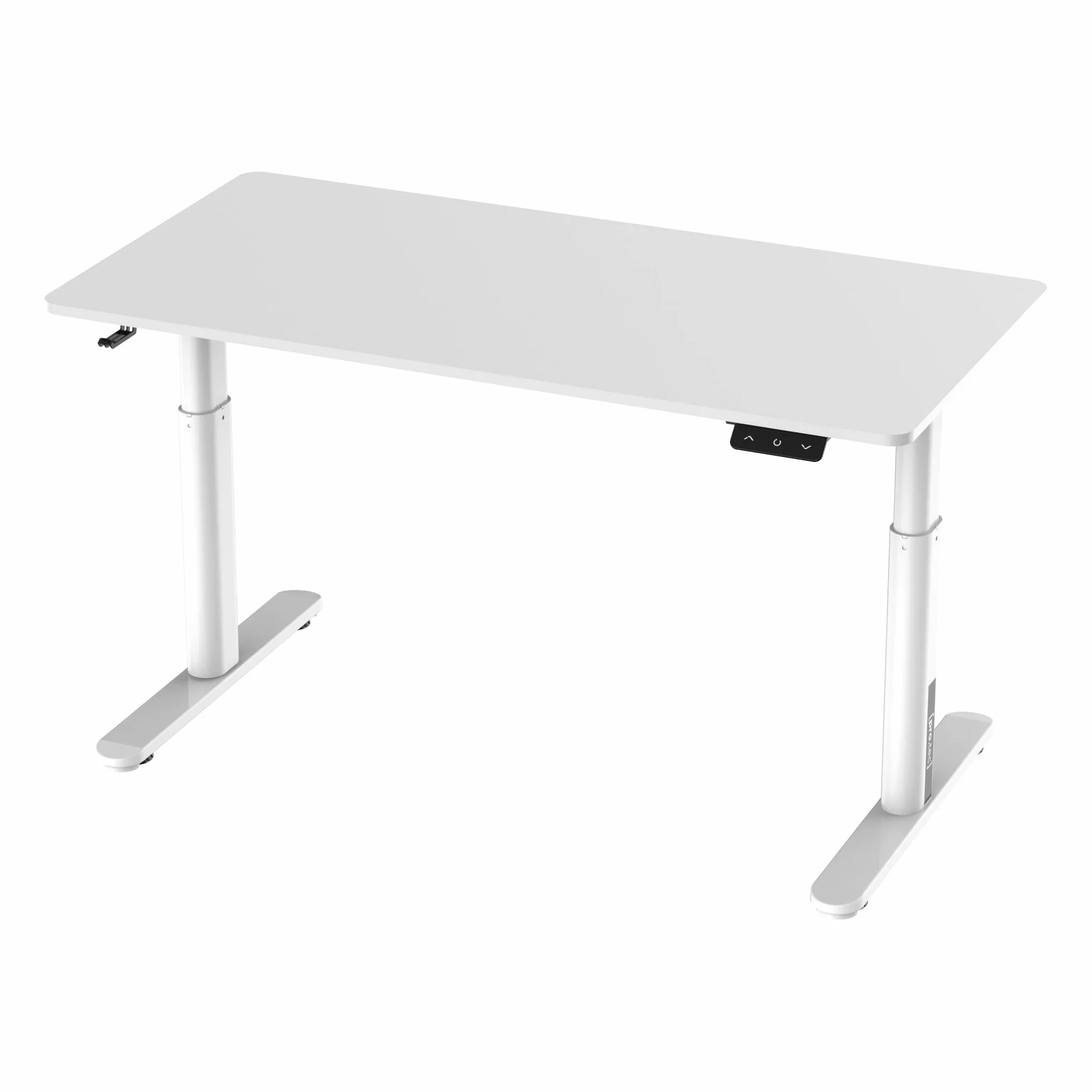 pro.tec] Mesa Escritorio Infantil Regulable en Altura (55-81 cm) Mesa para Niños con Ganchos de Acero y Aglomerado (LxAn) 120 x 60 cm - Blanco
