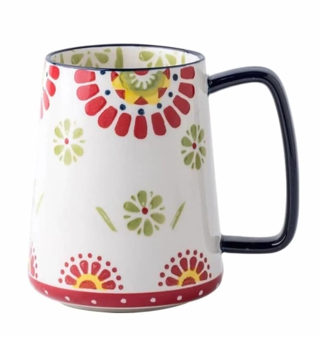 Tazas de Té Tazas Desayuno Tazas Taza Dibujada A Mano Hogar Cerámica Super Capacidad Taza para Beber Desayuno Taza De Leche Regalo para Amigos Tazas Tazas de Cafe