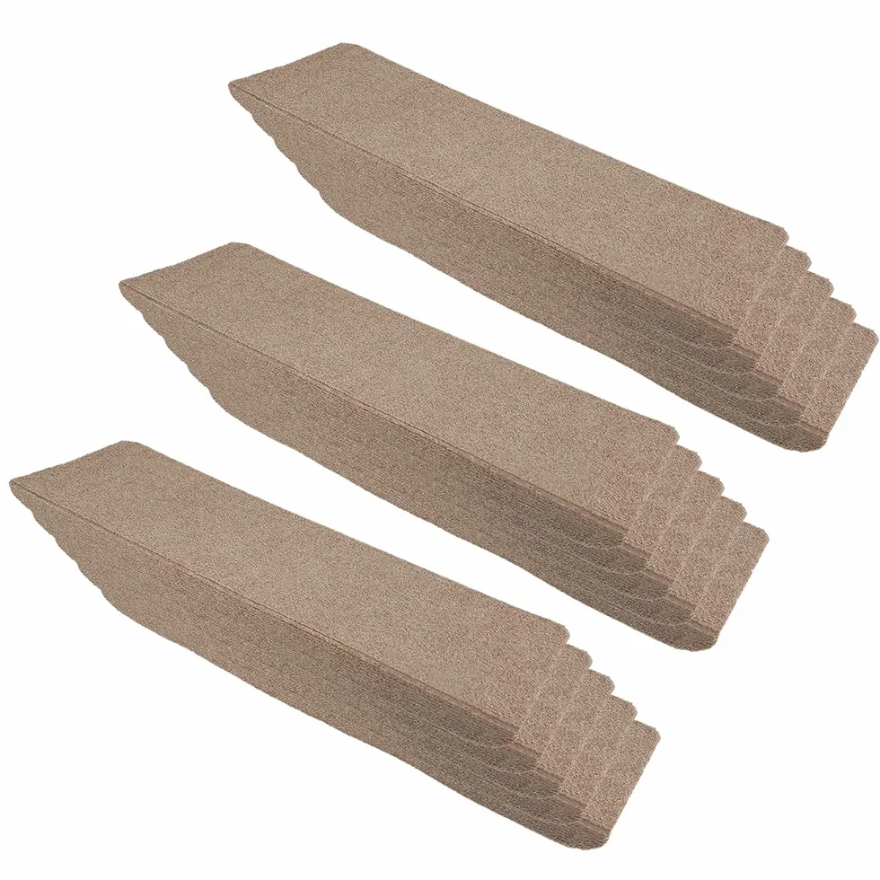 HUOLE 15x Alfombrilla Autoadhesiva Escalera Protector Alfombra Peldaños Adhesivos Decoración Amortiguación Antideslizante Sisal Beige Oscuro (65x25cm marrón)