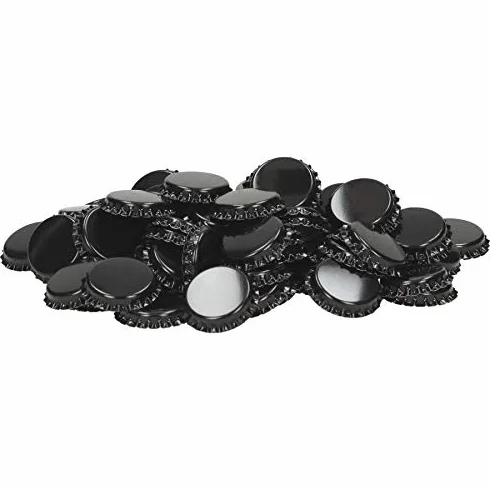Kronkorken 26 mm negro - 1000 unidades para botellas de cerveza habituales
