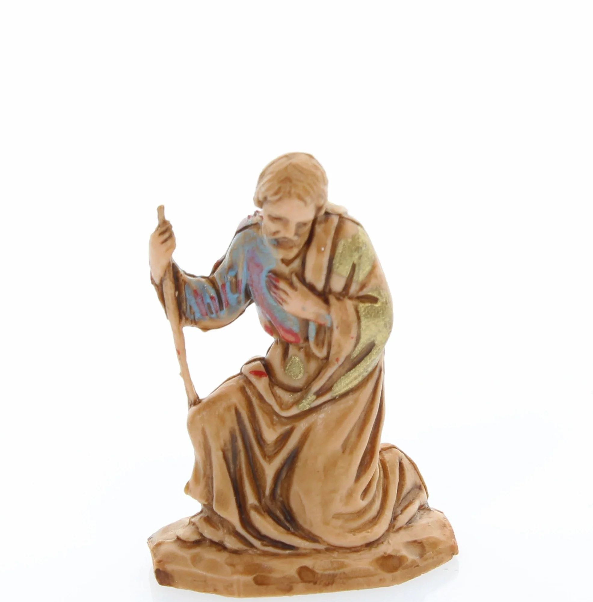 Moranduzzo Natividad 6 Figuras Belén 3,5 cm Escala 1:50 Micro 3,5 Figura Indestructible Siglo XVIII Acabada a Mano
