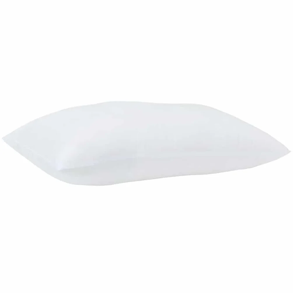 2 almohadas blancas, 71 x 51 x 20 cm, poliéster con relleno suave, transpirable, lavable, ergonómico para espalda, costado y abdomen, ideal para dormir bien en el dormitorio