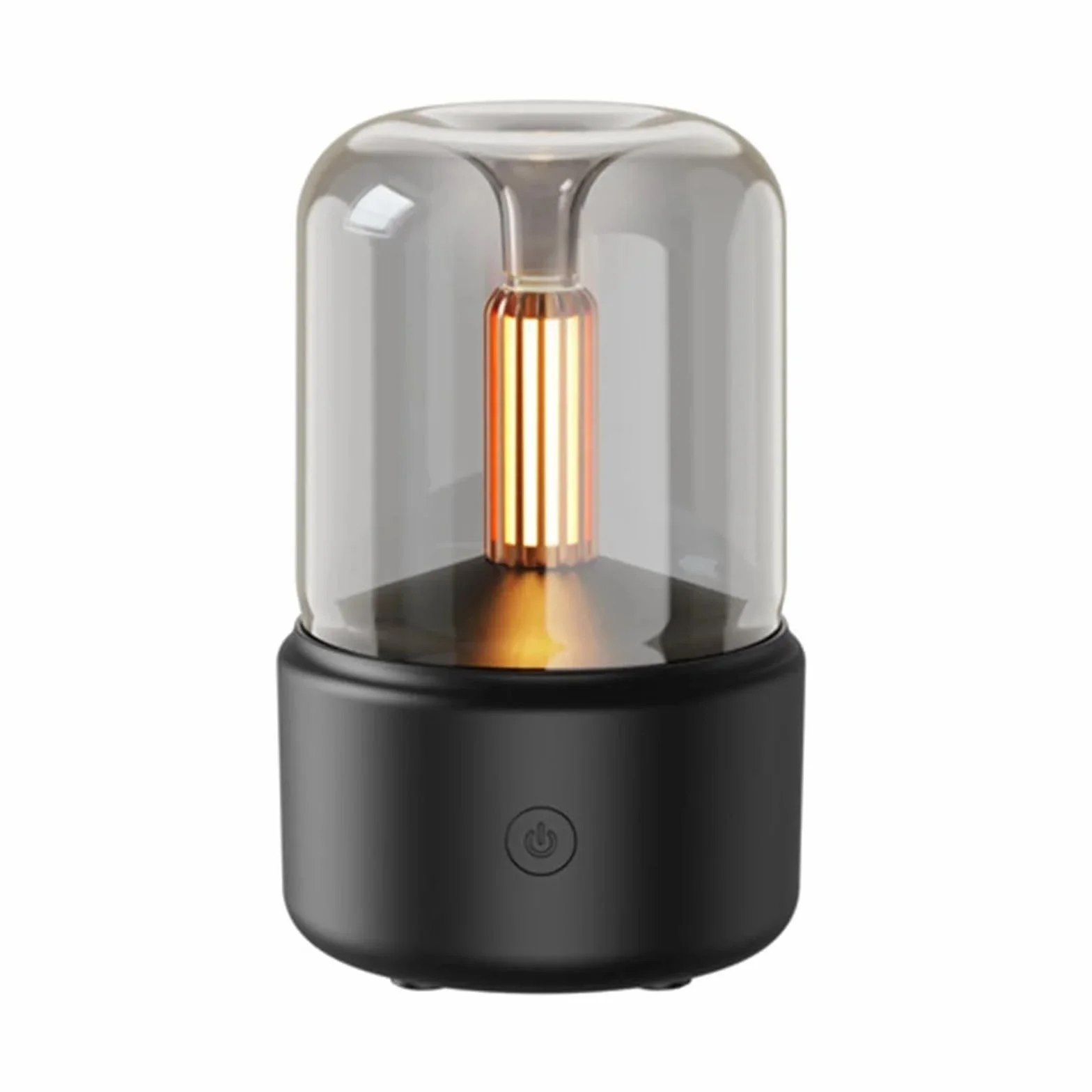 Humidificador, Difusor De Aromaterapia, Humidificador Frío Con Luz Y Apagado Automático, Portátil Compacto For Decoración Del Hogar para planta casera(Black)