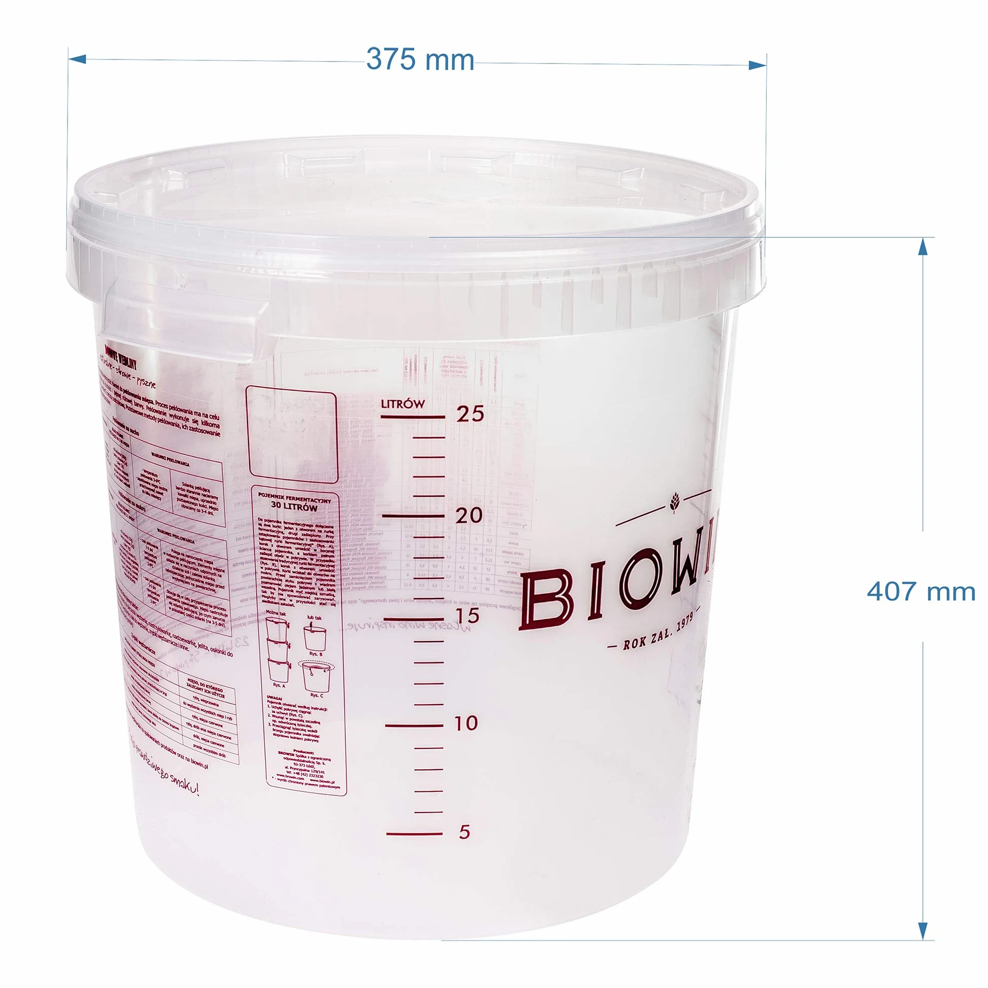 Browin Kit de inicio completo para la producción de cerveza casera incluye un recipiente de fermentación, concentrado de malta, plástico, multicolor, cm, 40 x 40 x 40 cm, 1 unidad