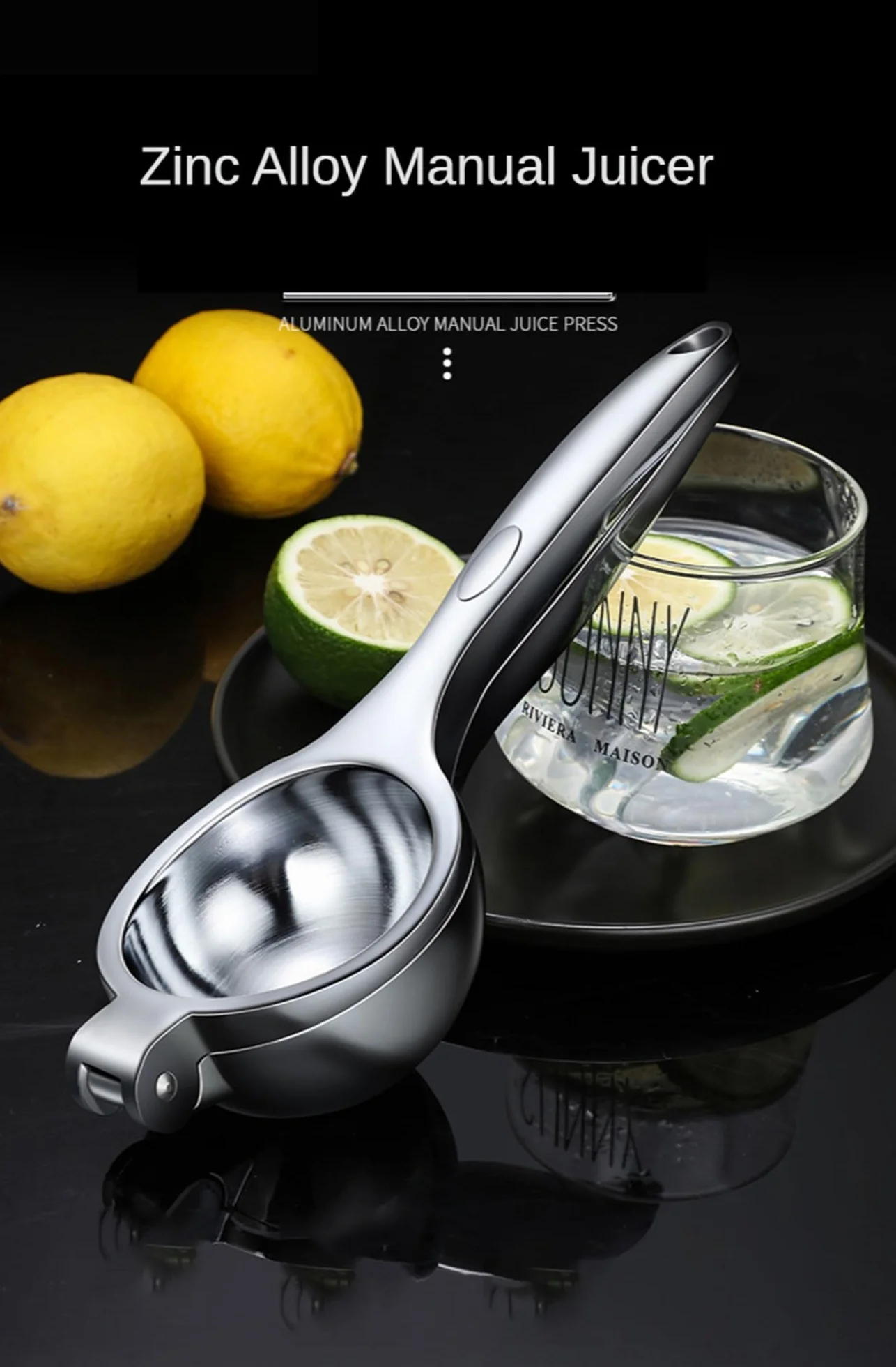 exprimidor, Exprimidor de cítricos acero inoxidable 304 con mango ergonómico(6.0cm)