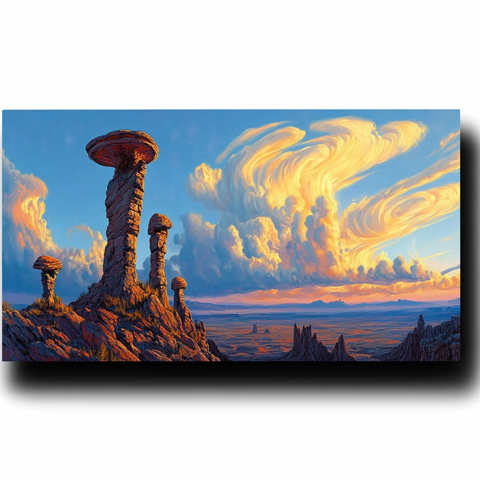 Pintar por Numeros Adultos Piedras extrañas, Pintar por Numeros Niños Kit Manualidades Adultos Paisaje Cuadros para Pintar por Numeros Pintura Acrílico,Cuadros Decoracion Salon Modernos 80X160cm 7-5-O