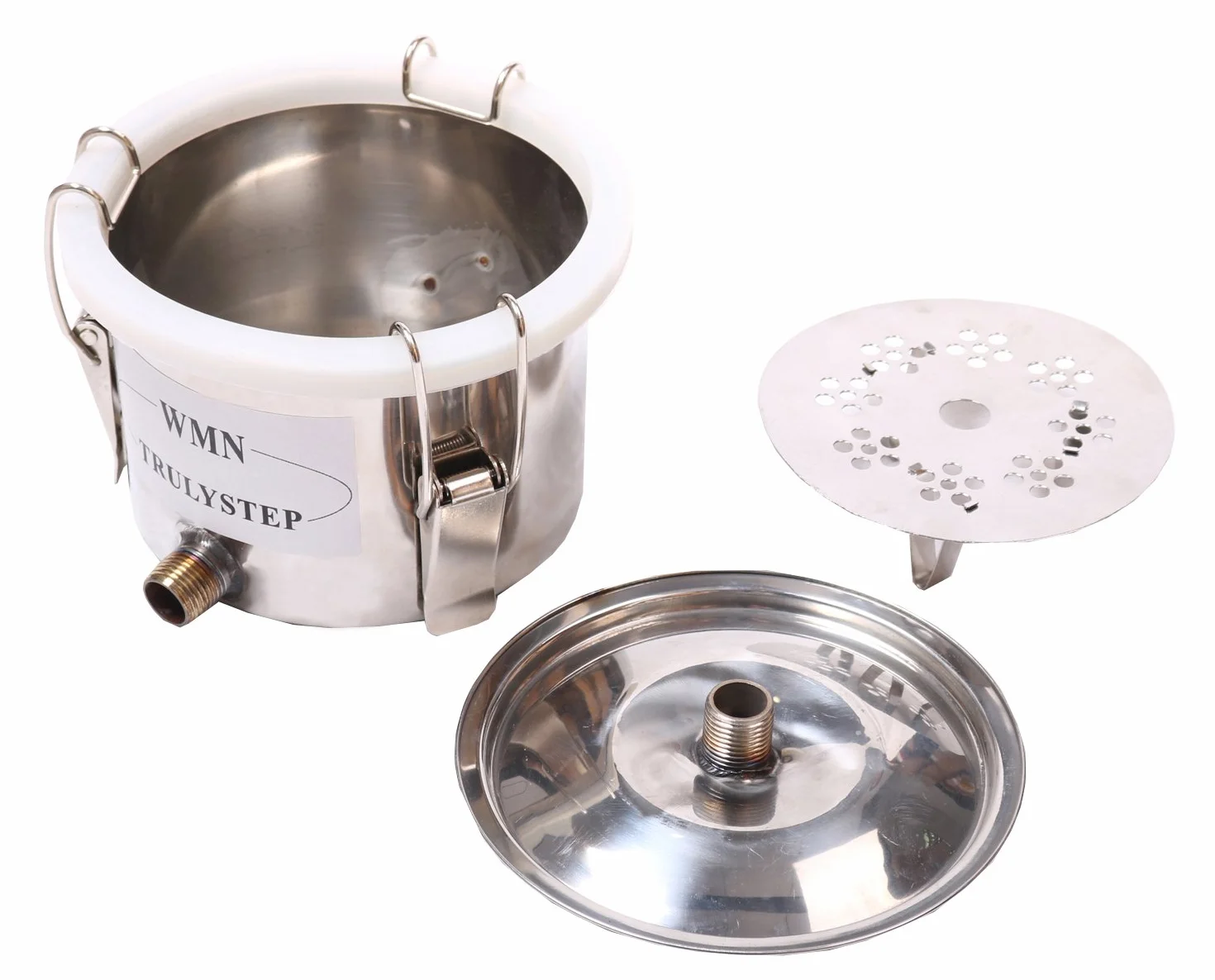 Fayelong Destilador de Aceites Esenciales 3 Ollas 20 Litros Alambique Destilador de Alcohol de Agua de Serpentin de Cobre, Kits de Elaboración de Vino Casero con Barril Thumper para Brandy, Whisky