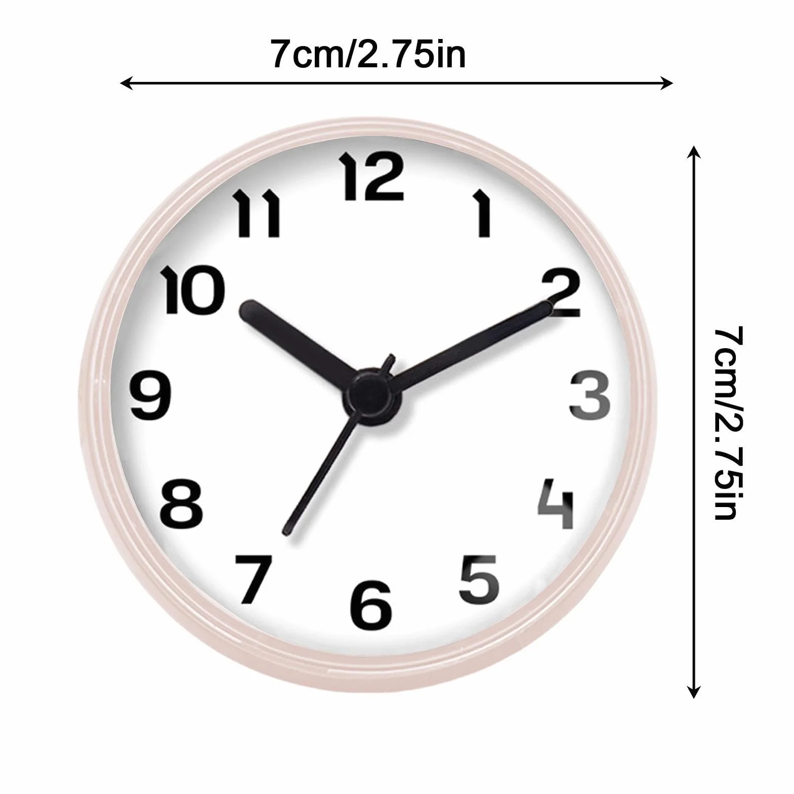 Reloj de pared impermeable PVC ABS Alarma de ducha ventosa flexible