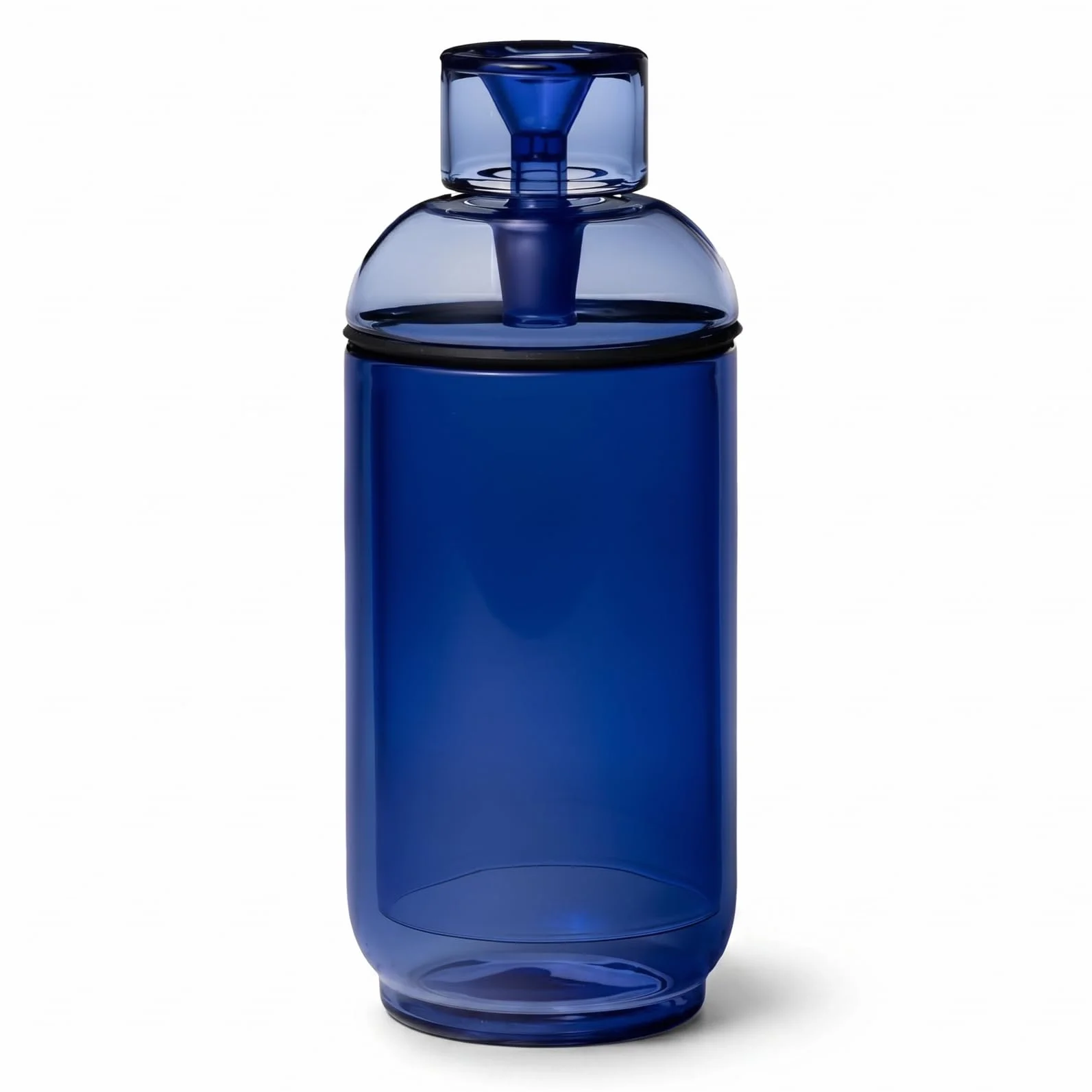 NWTN Home Vesper Bong Gravedad de Cristal | Pipa de Agua de Mesa Vintage de Cristal con Casquillo de 14 mm para Fumar (lapislázuli)