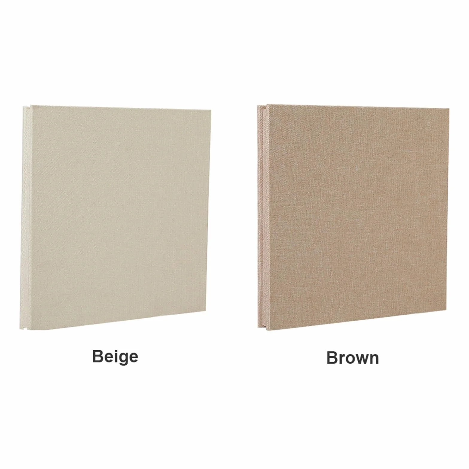 áLbum De Fotos Práctico estuche de almacenamiento for álbumes recortes, cubierta lino for manualidades, decoración regalo cumpleaños, recuerdo familiar, amigos(Beige)