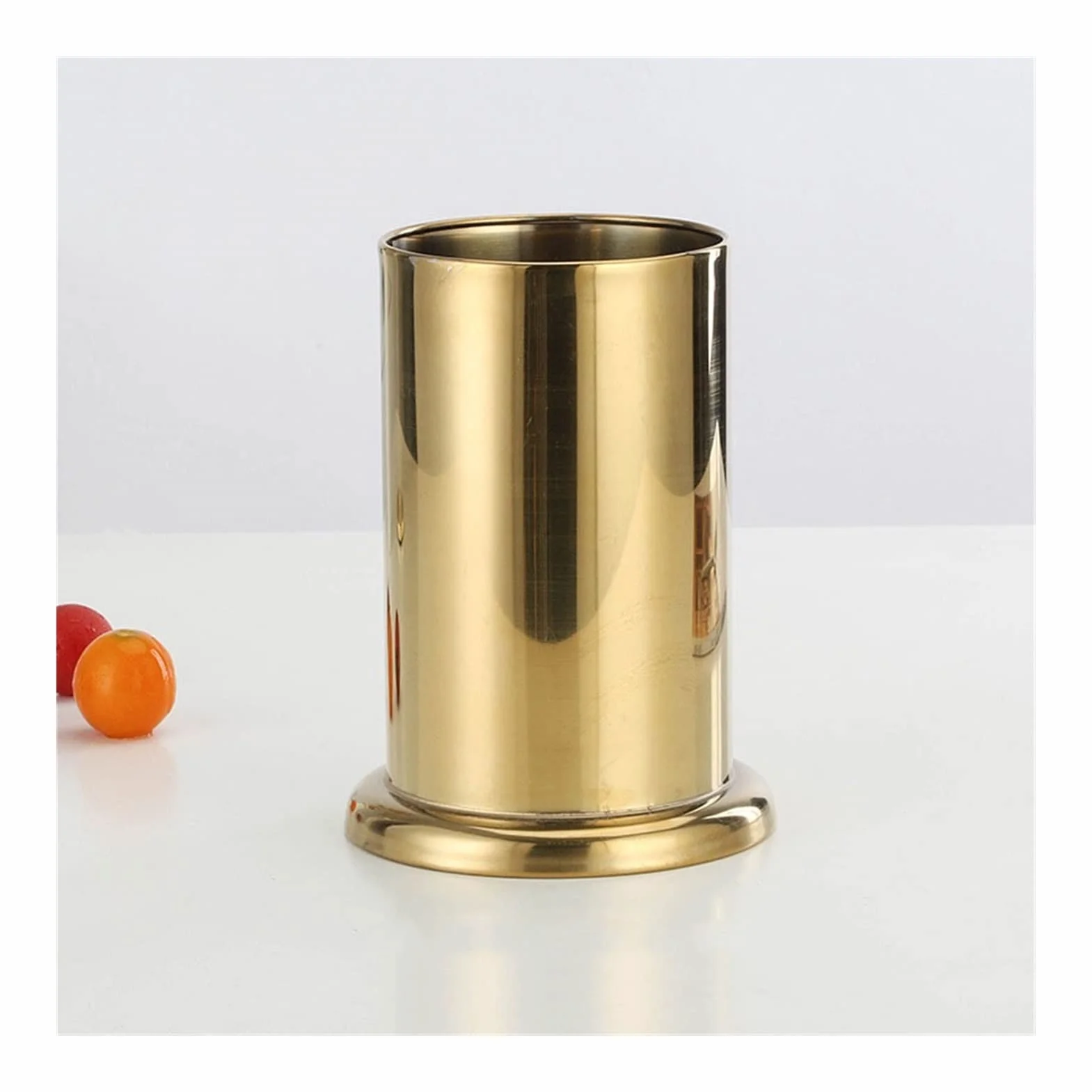 TOMYEUS Soporte para Cubiertos Cesta de Palillos de Acero Inoxidable Soporte de Cubiertos Colgante Oro Vajilla Escurridor Almacenamiento Rack Accesorios de Cocina Organizador Escurridor de Cubiertos