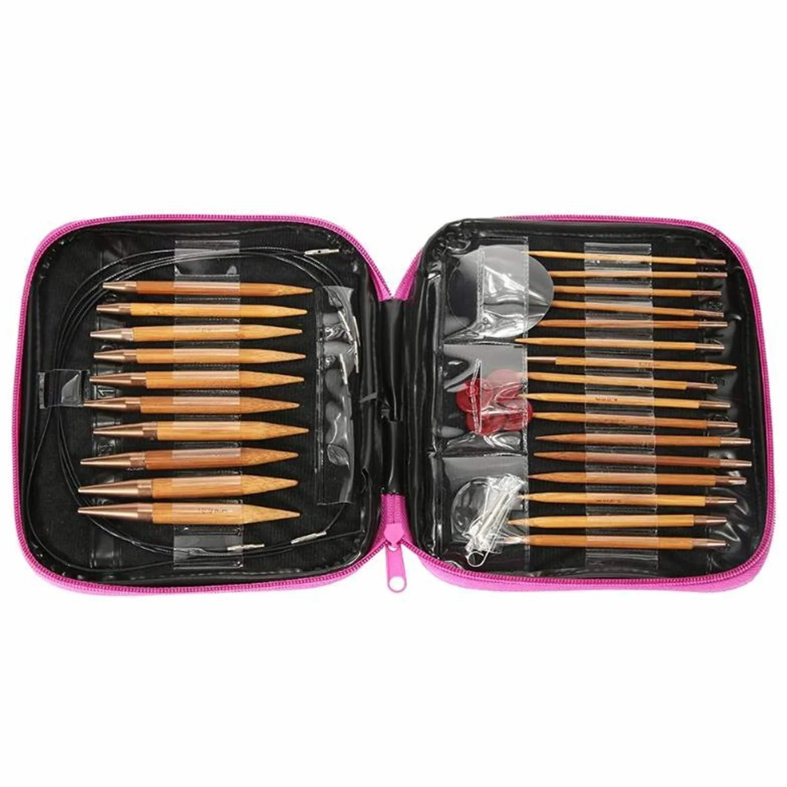 Kit De Ganchillos 13 Tamaños de aluminio circular Kntting Aguja Anillo Set de ganchillo ganchos paquete de hilo de tejer de la armadura de herramientas de costura Agujas Kit Juego De Ganchillos