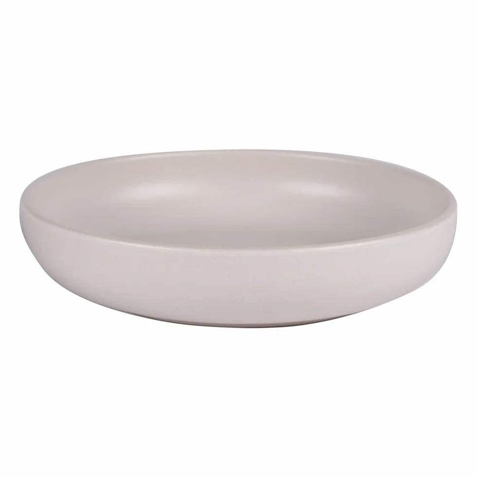 Table Passion - Plato hondo 22 cm, uno beige reactivo (lote de 6)