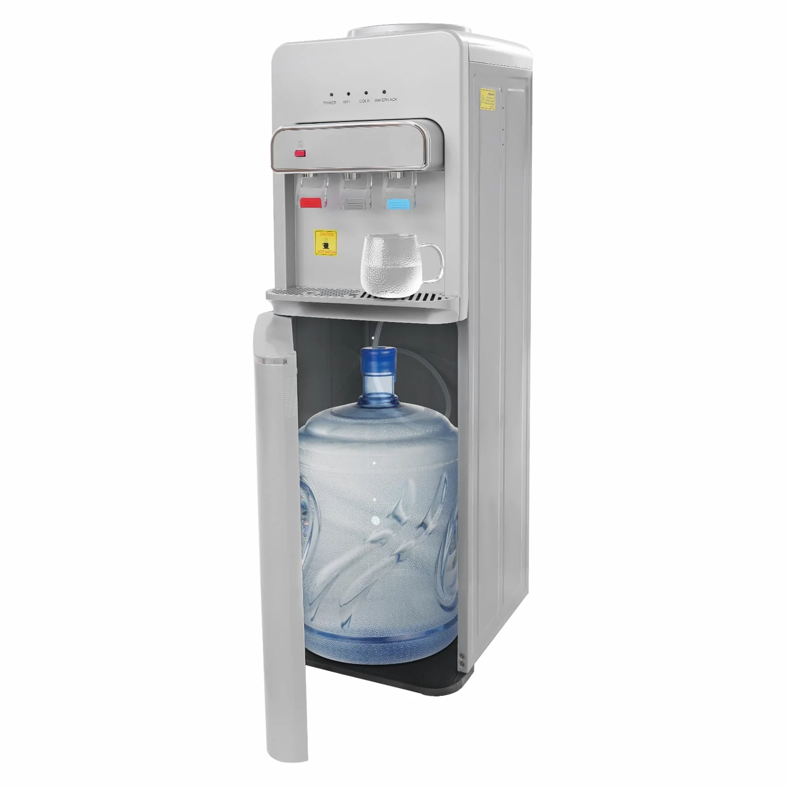 Dispensador de agua de pie, 3 ajustes de temperatura, agua caliente, fría y a temperatura ambiente, enfriador de agua embotellada con carga desde abajo, para dispensar agua potable en la oficina, en