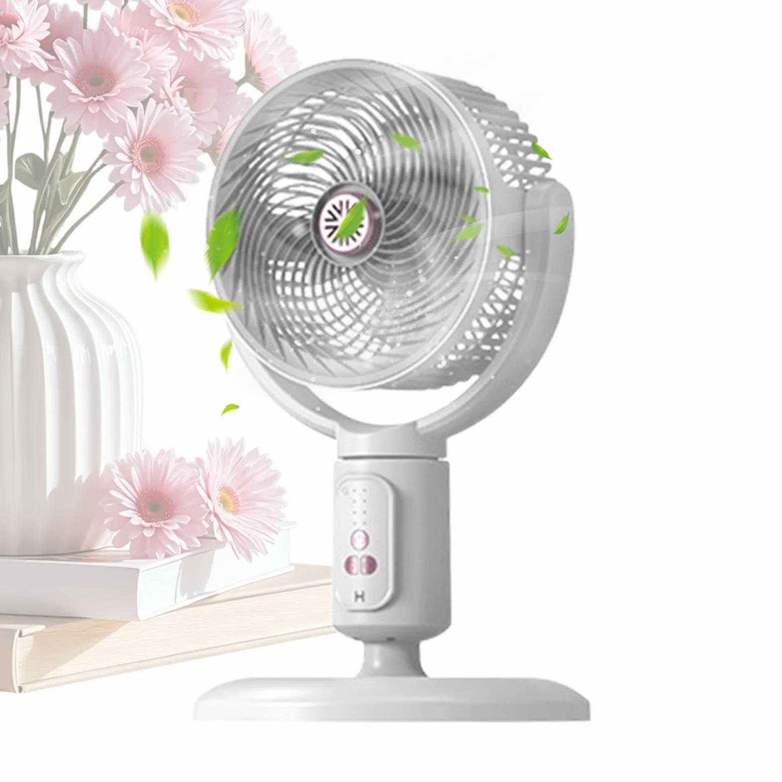 Ventilador Vertical Soplador de pie 5 velocidades con temporizador | Ventilador suelo circulación aire oscilante altura ajustable carga USB-C para playa, hogar, oficina, cocina, dormitorio,