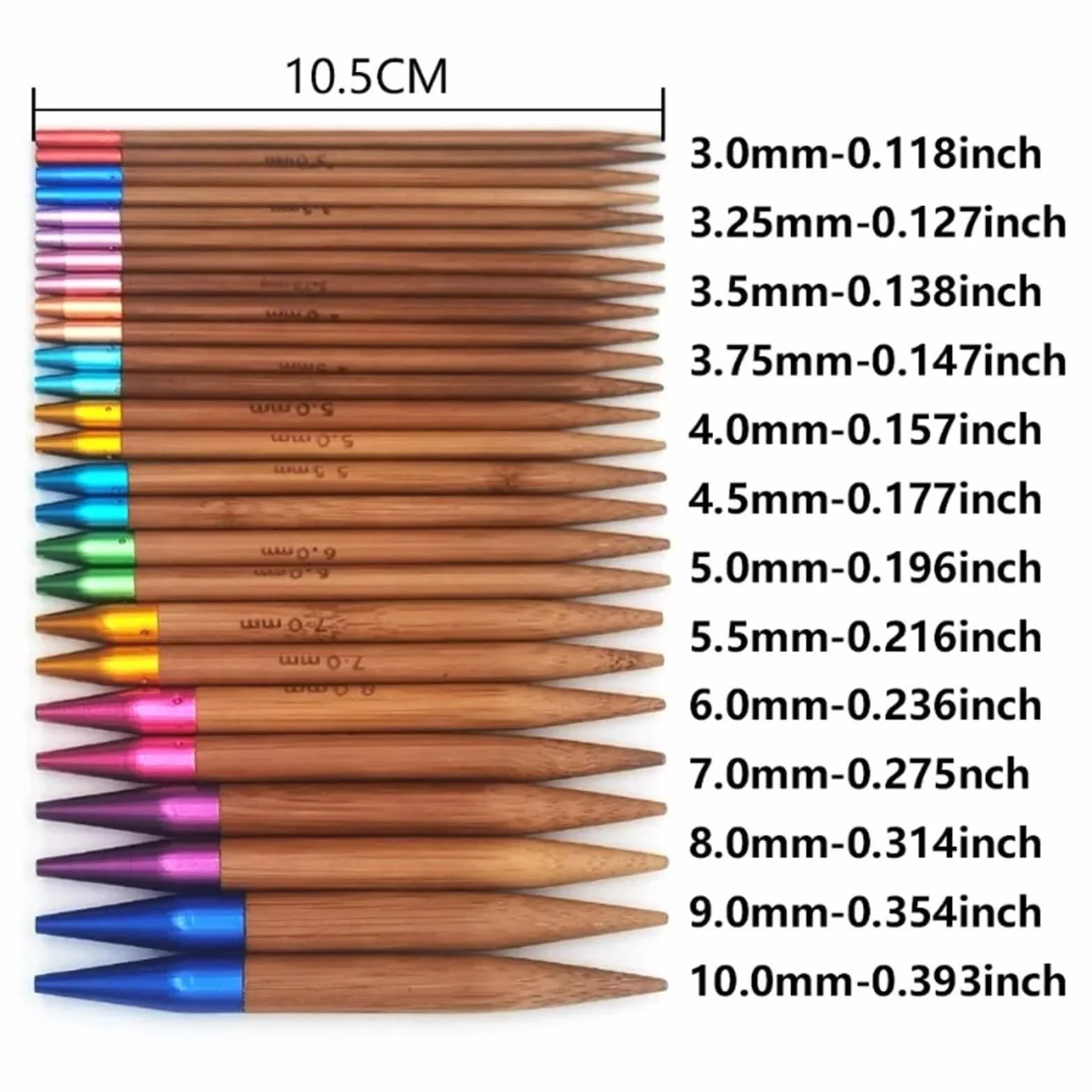 Aguja Circular de bambú carbonizado extraíble, Aguja for suéter, Utensilios de Costura, Juego de Agujas de Tejer Circulares Intercambiables para Principiantes