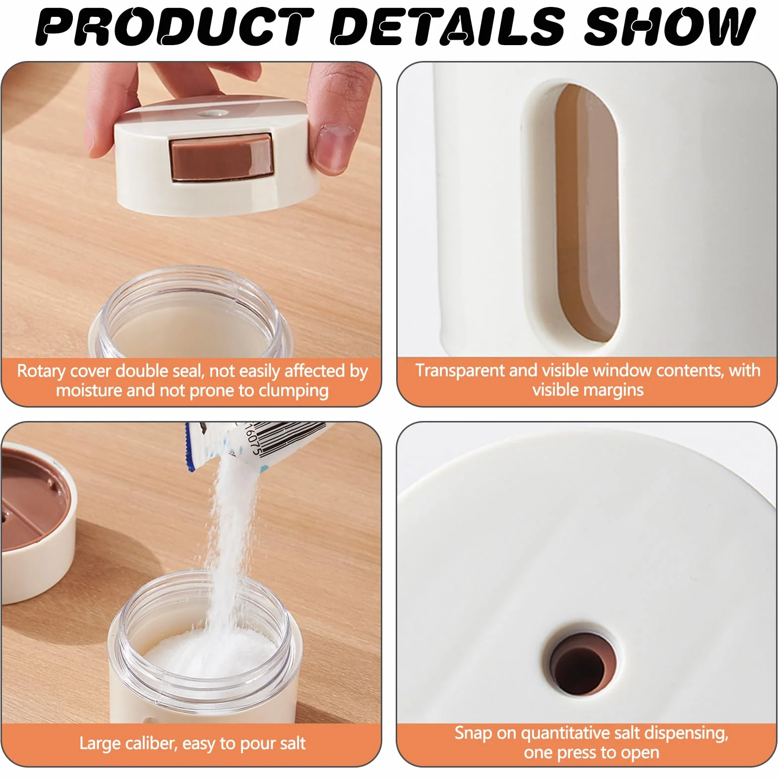 Juego de tarros magnéticos para especias con soporte, 6 recipientes de aromaterapia sin olor para organización de cocina, dispensadores de condimentos de fácil acceso, solución de almacenamiento