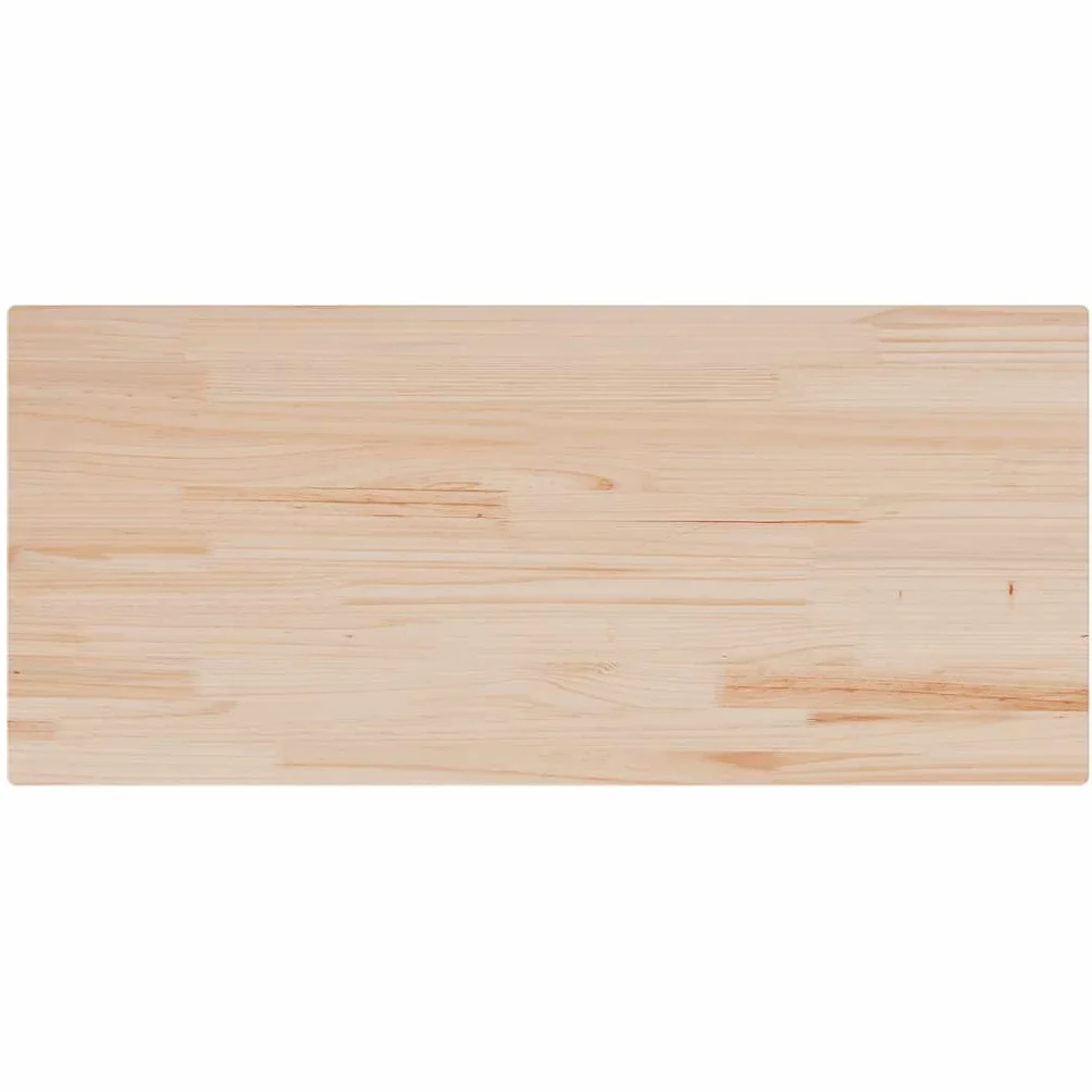 Genérico Tablero de Mesa Rectangular Madera Maciza Pino 90x40x2,5 cm,Accesorios para mesas,Tableros para mesas-847429