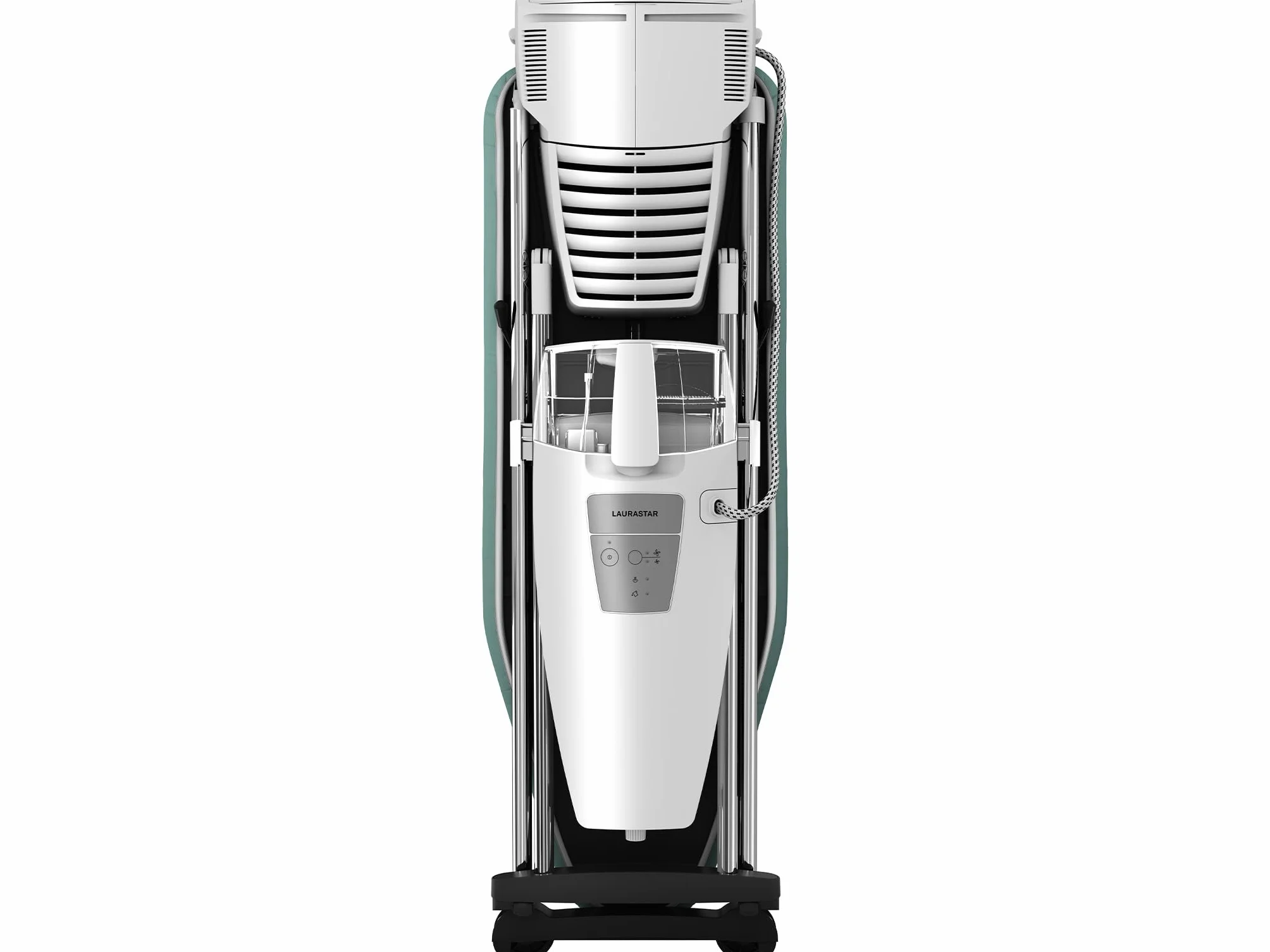 Laurastar S Pure Plus Sistema de planchado, Vapor Higiénico Elimina el 99,9% de Bacterias y Ácaros, Mesa Activa, Ruedas, Depósito Desmontable | Elimina bacterias y ácaros, mesa activa, ruedas, depósito extraíble