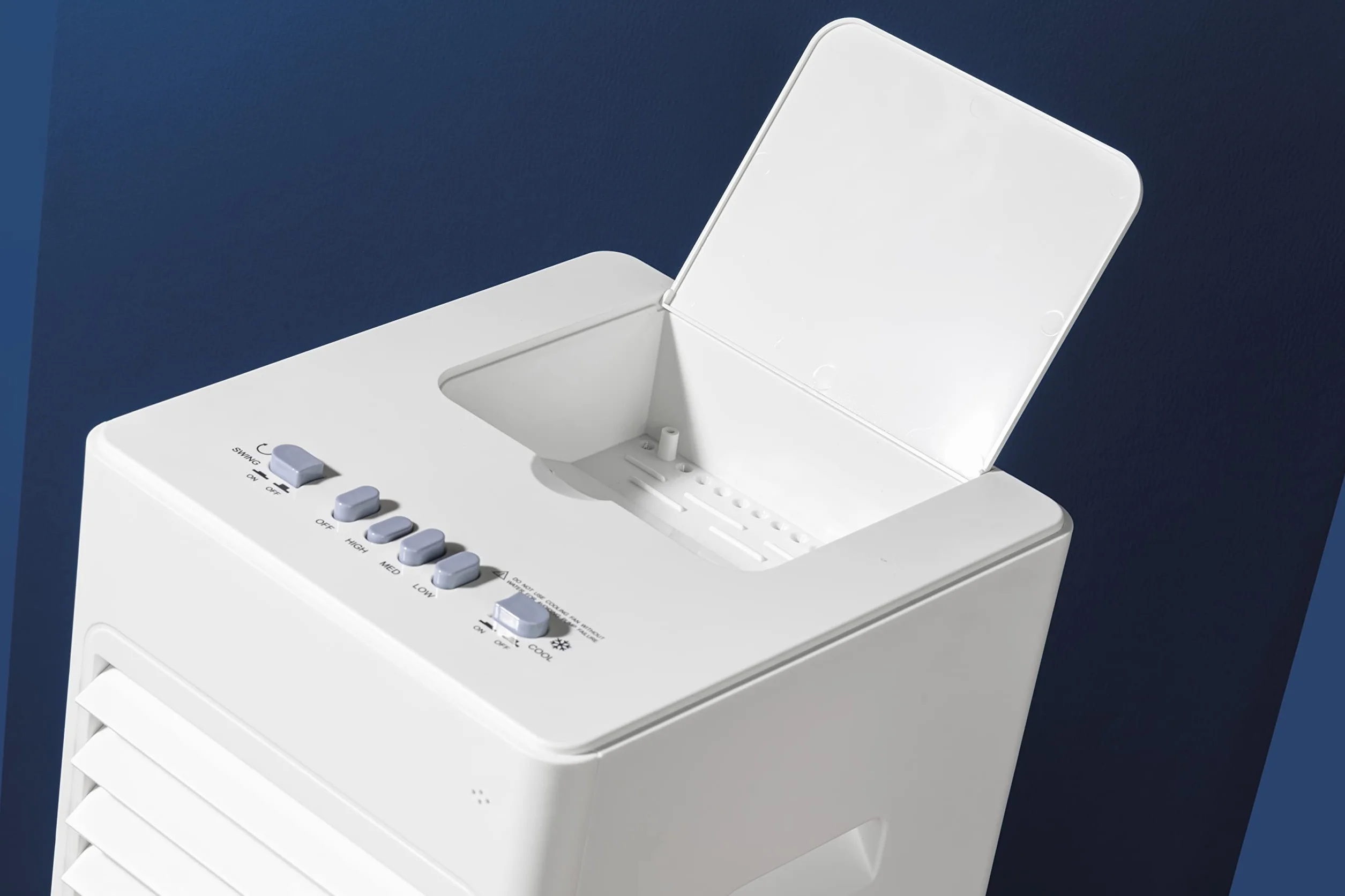 JATA JVAC2003 Climatizador Portátil Purificador Humidificador Enfriador de Aire Evaporativo 3 Velocidades 6L Blanco