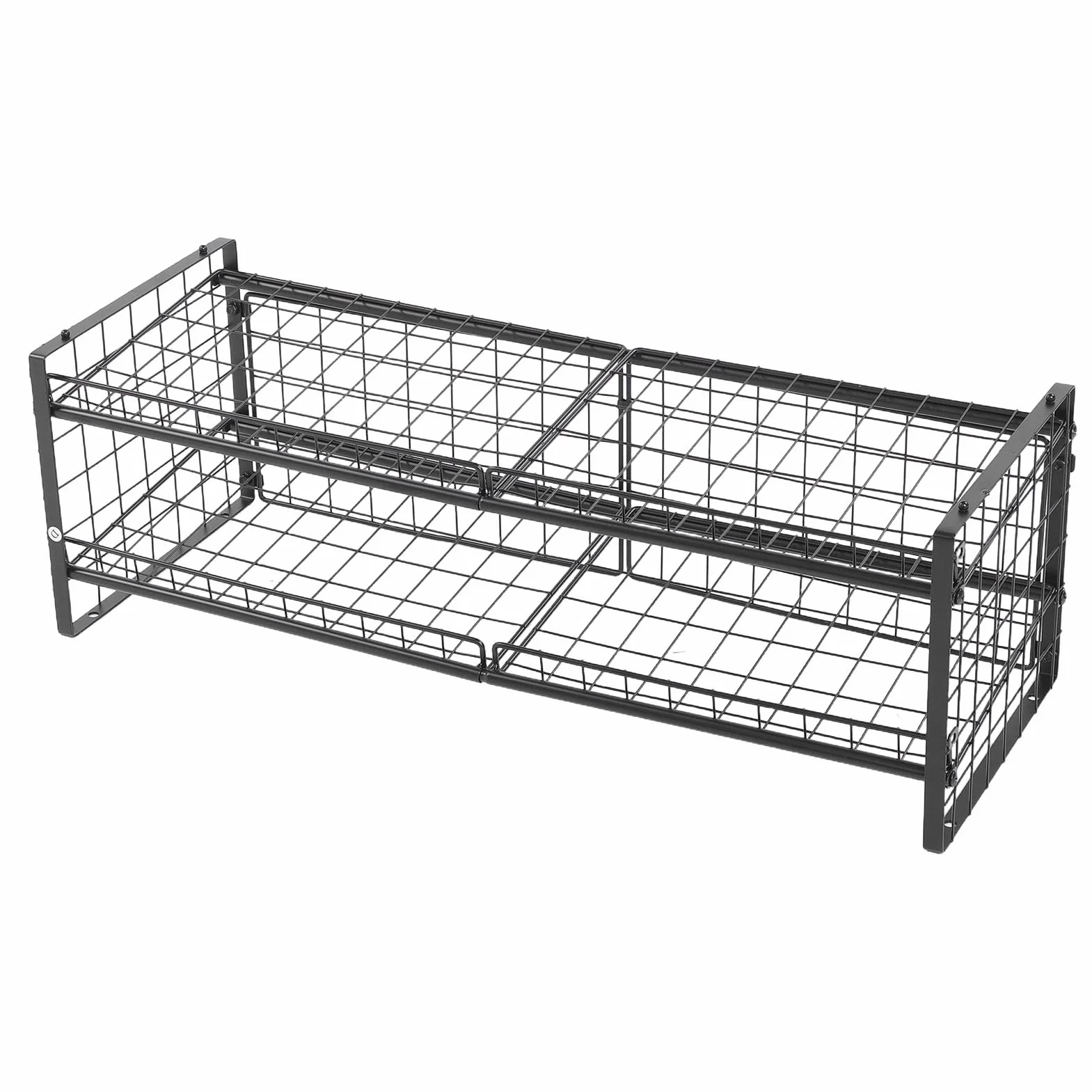 Cocoarm Organizador de Latas Apilable con Marco de Acero Al Carbono, Estante de Almacenamiento de Latas de 2 Niveles con Capacidad para 64, Ideal para Cocina y Despensa