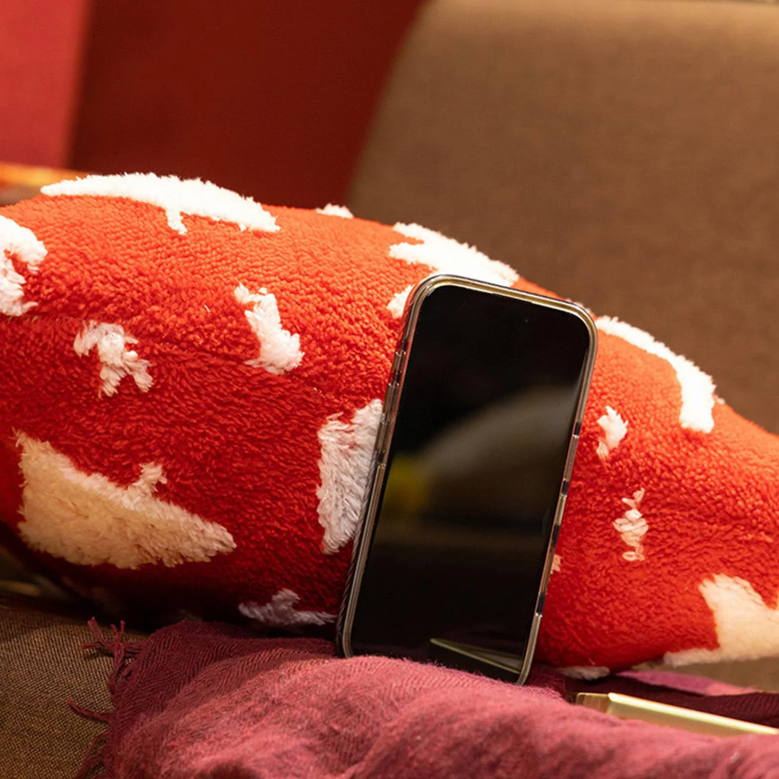 Knowlife Cojín Mullido Navidad Relleno Decoración | Almohadillas De | Peluche con Silueta De Árbol,Cojín Suave Decoración Boho para Dormitorio Sala Sofá Cama,Otoño Halloween Hogar Habitación