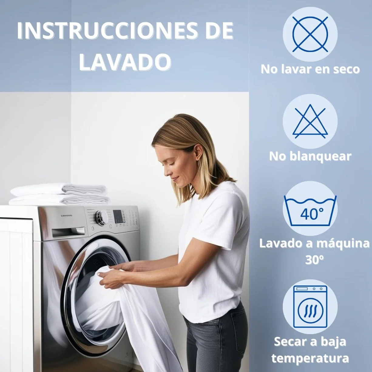 Pack de 4 Alfombras Baño 50x70 cm 100% Algodón 500GSM - Tapete Ducha Blanco Estilo Toalla