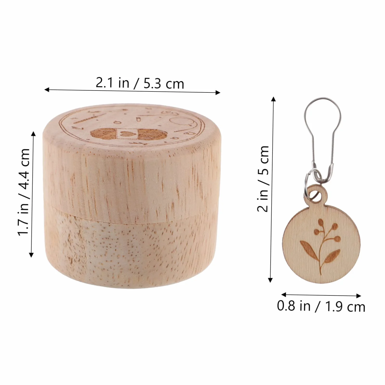 3juegos Marcadores De Tejer De Madera Marcadores Redondos Para Ganchillo Caja De Almacenamiento Incluida Accesorios De Costura Para Principiantes y Expertos