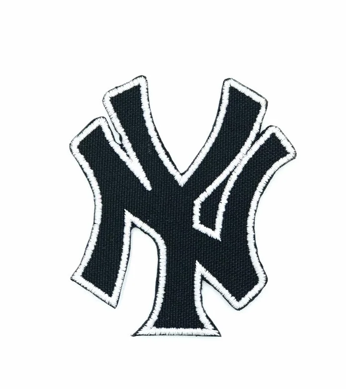 Parche bordado con texto en inglés "I Love Ny", para planchar