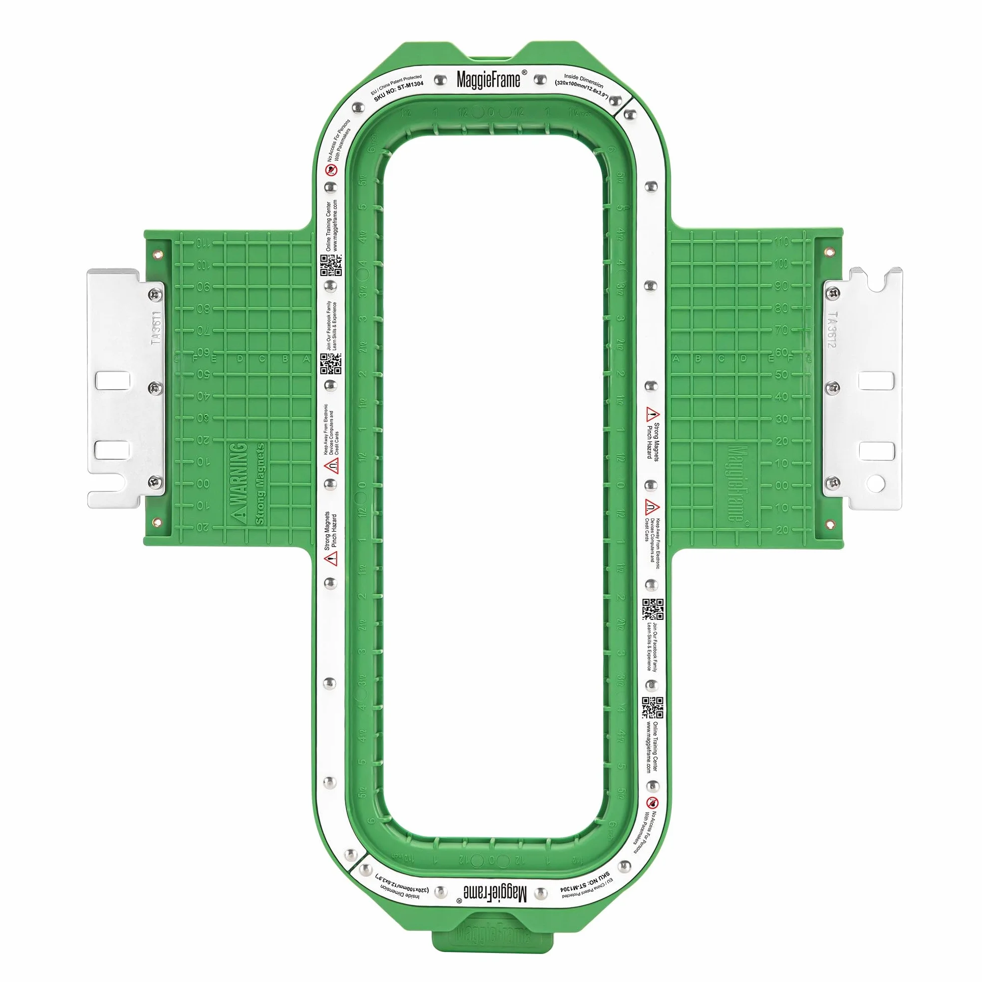 Brewland Bastidor de bordado magnético 320x100mm para Smartstitch S-1501 | Compatible con Smartstitch S-1502HC, S-1501 Ultra, S-1501 Plus, S-1504HC; 12.6x3.9inch