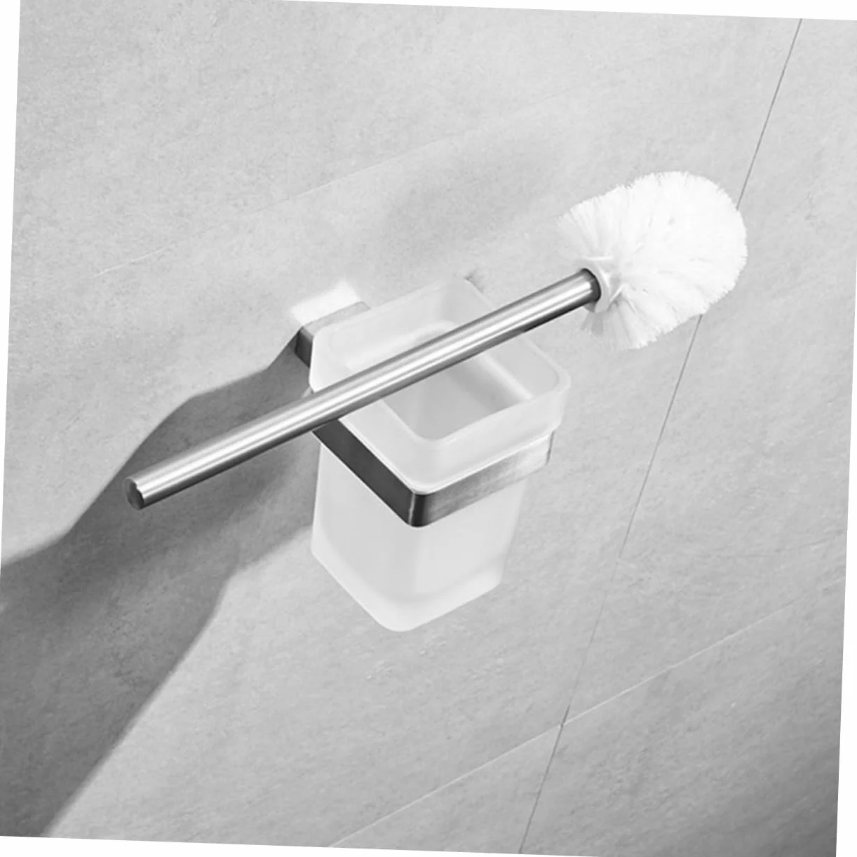 Portaescobillas de Acero Inoxidable 304 Ahorro de Espacio para Montaje en Pared Set Accesorios Baño Soporte Cepillo Dientes y Vaso de Cristal de Baño en Casa o Hotel