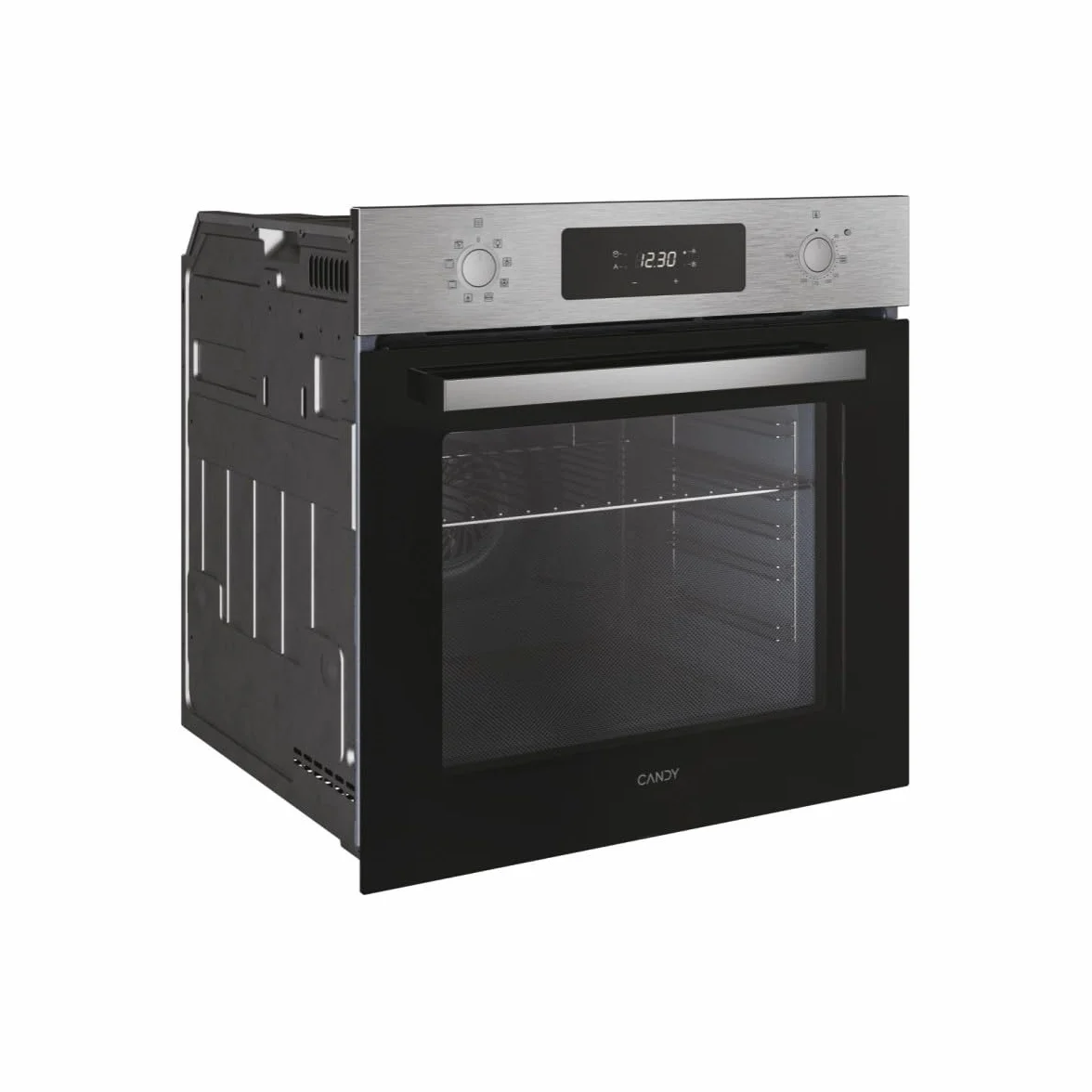 Candy New Moderna F CM955XRLCN Horno Multifunción, 70L, 1 Bandeja y 1 Rejilla, Función Vapor, Limpieza Pirolítica e Hidrolítica, Convección + Ventilador, 9 Funciones