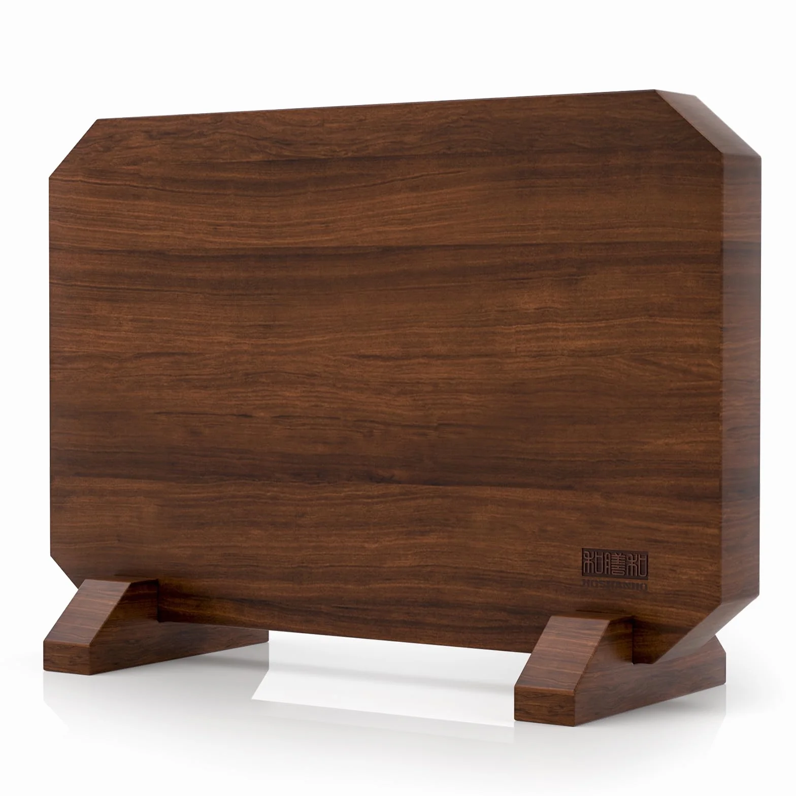 HOSHANHO Soporte Magnético Para Cuchillos de Doble Cara, Bloque para Cuchillos Magnético de Acacia, Multifuncional Soporte Iman Cuchillos, Base Magnética de Madera Cuchillos para Cocina