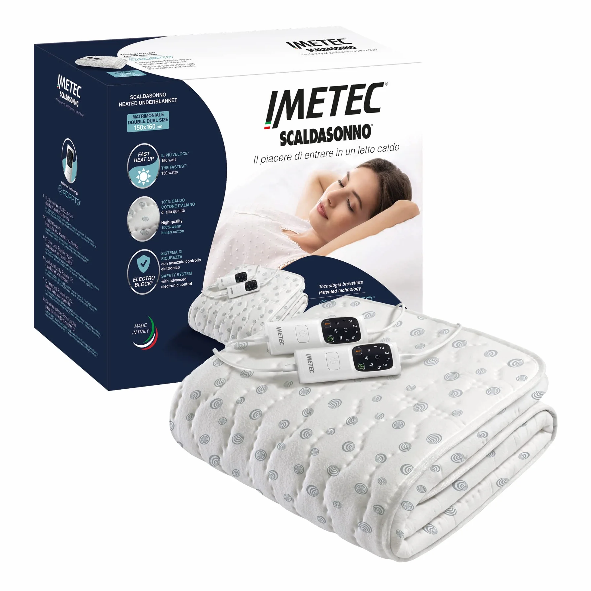 Imetec Calentador de jabón Adapto, Blanco/Gris, 150 x 160 cm