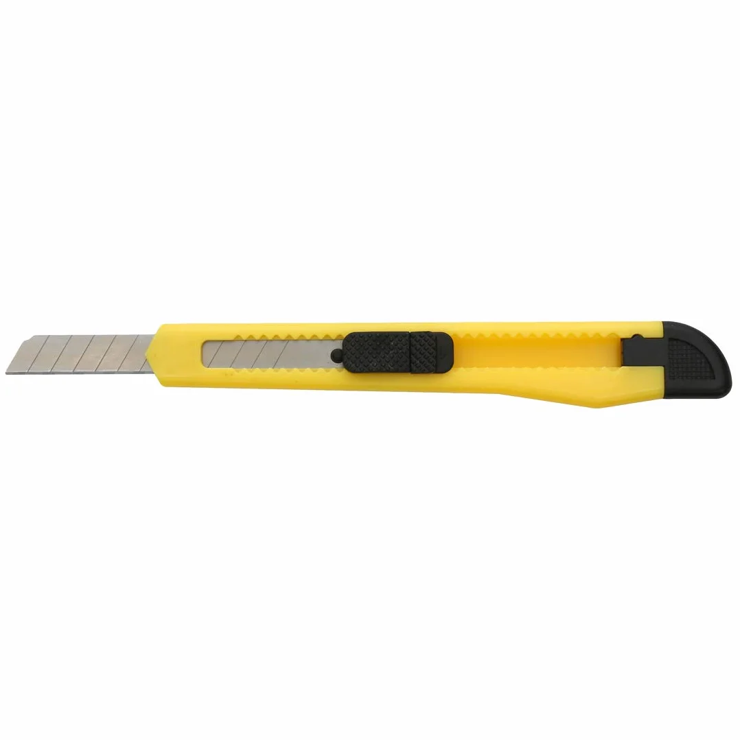 DIYSELF 24 Pack Box Cutters Bulk (9mm Wide Blade Cutter) Utility Knife Retractable, Razor Knife Exacto Knife, Compact, Extended Use for Heavy Duty Office, Home, Crafts, Hobby, Disposable Box Cutter