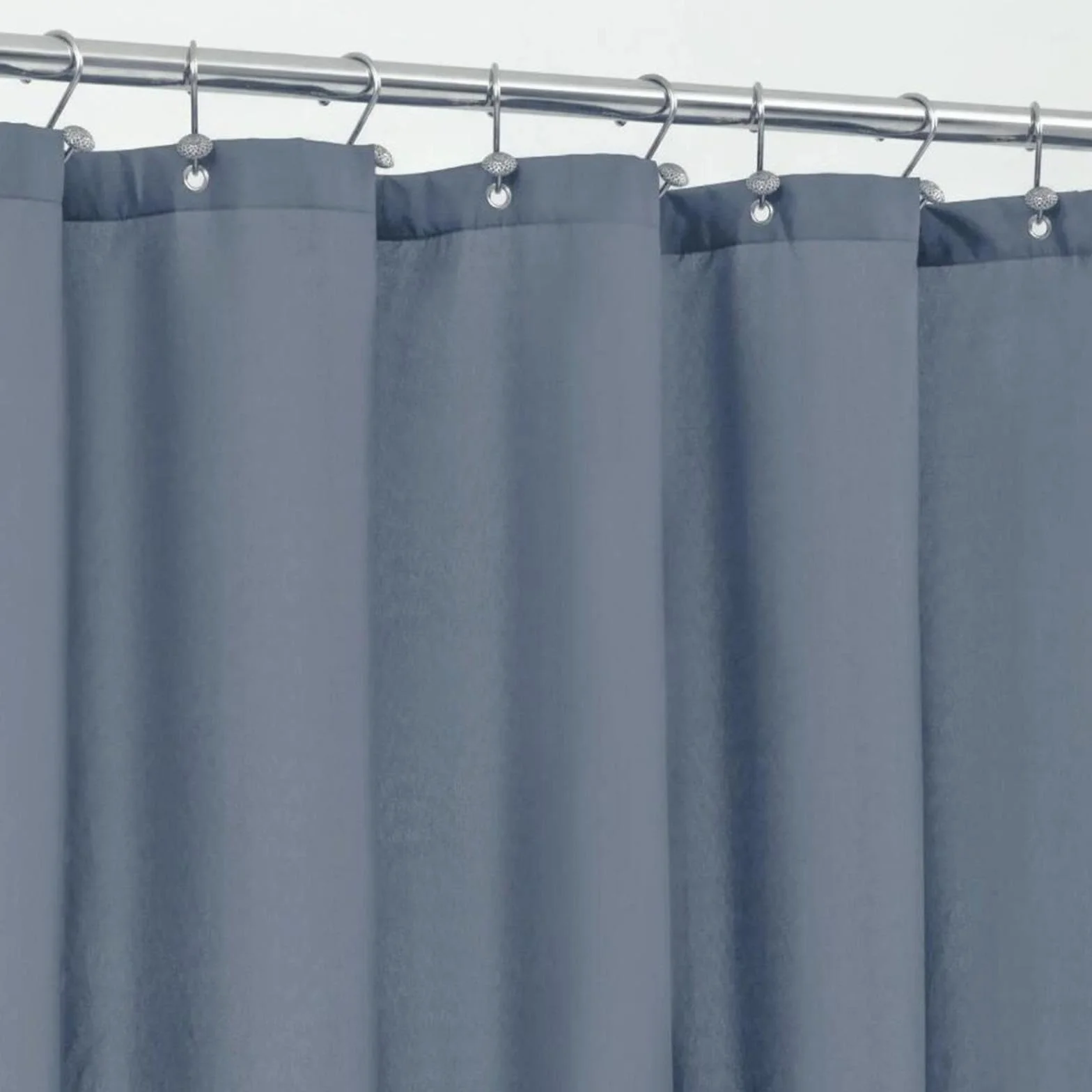 Cortina de ducha impermeable antimoho para bañera, tela lavable, incluye ganchos, 215 x 200 cm, perfecta para decoración de baño