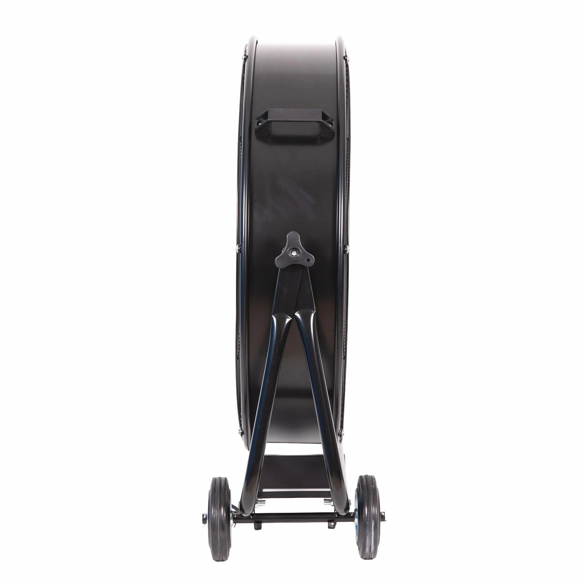 Cofan Ventilador Industrial de Suelo 300 W, 90 cm, 2 Velocidades, 3 Aspas de Aluminio de Alta Resistencia, Ruedas y Asas Incluidas, Motor Potente, Negro