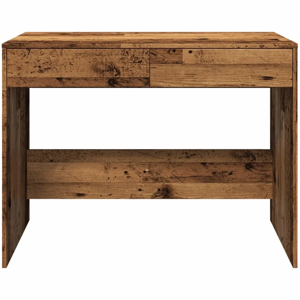 vidaXL Escritorio Madera ingeniería Madera Envejecida 101x50x76,5 cm
