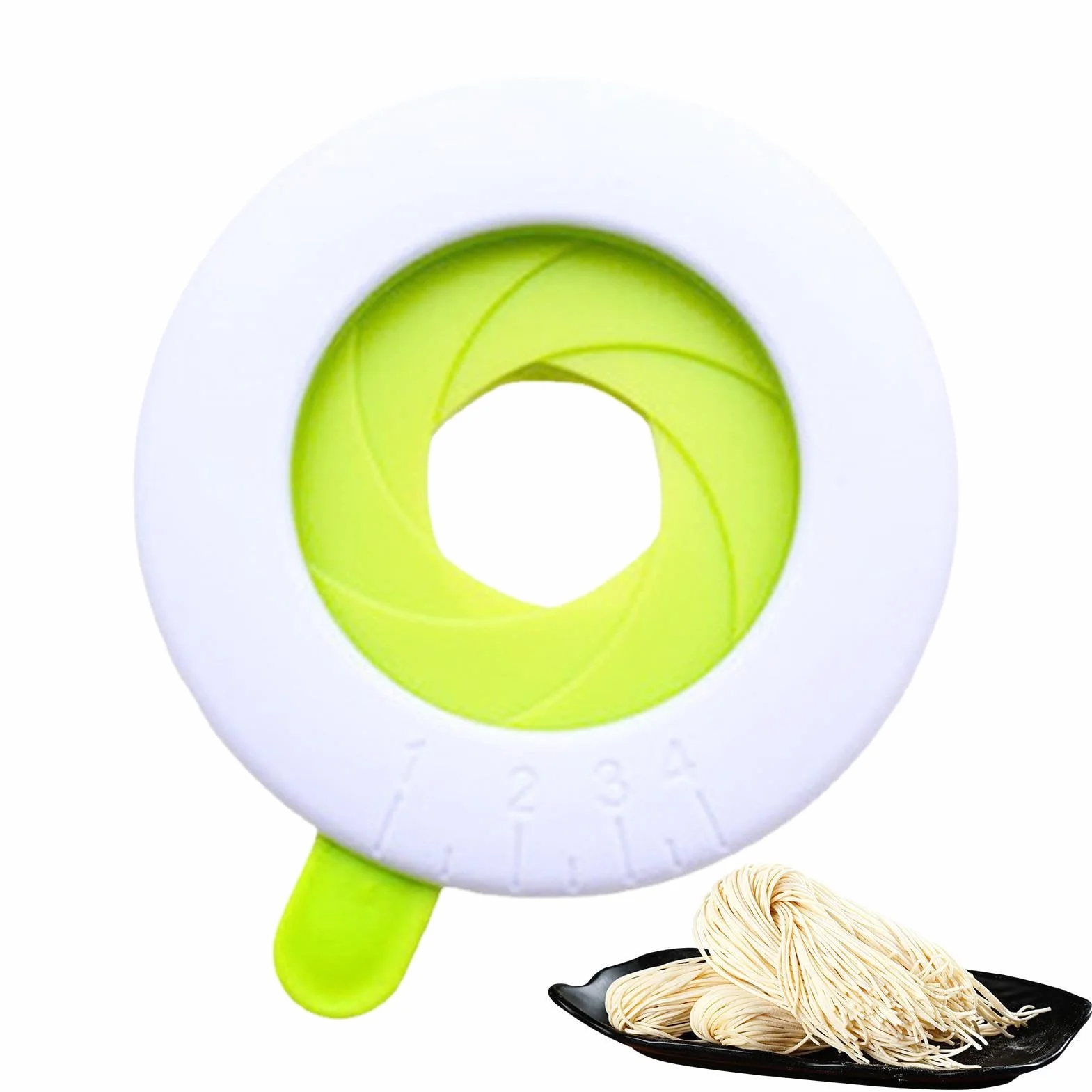 Herramienta de medición de pasta ajustable 7.8cm, dispositivo control porciones 1-4 raciones