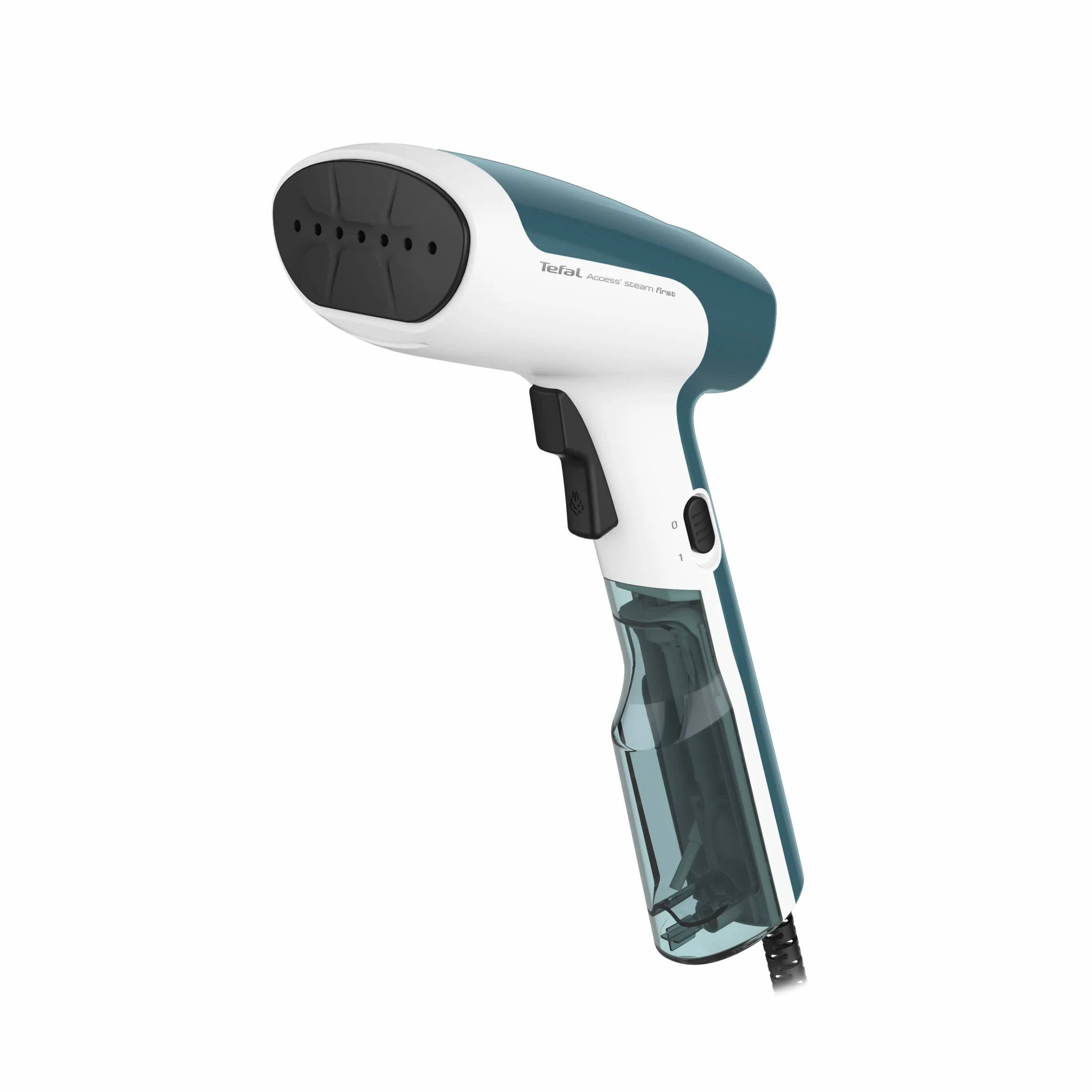 Tefal DT6131 Access Steam First Cepillo de vapor, 1300 W, 70 milliliters, Blanco/Azul