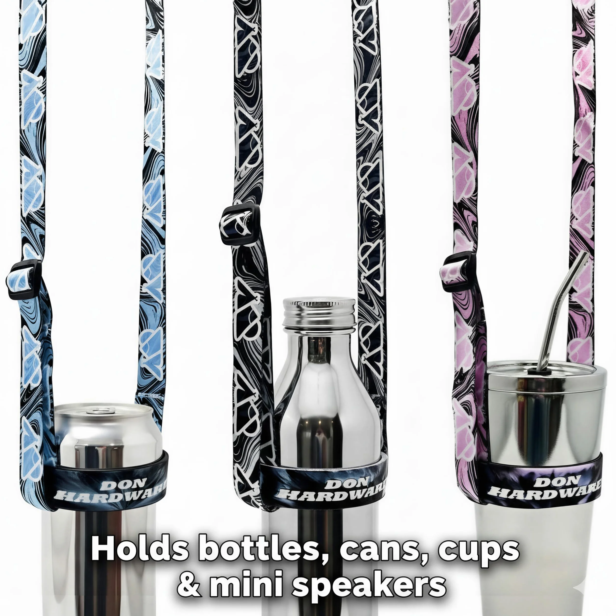 Portavasos Festival con Correa: Porta Botellas de Agua y Vasos Manos Libres, Collar para Fiestas