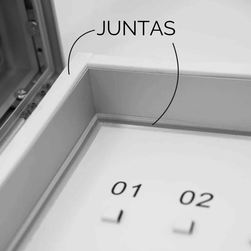 Danieli Store - Armario para Llaves con 90 Ganchos Numerados. Caja para Llaves con Puerta de Acrílico Transparente y Fondo de Acero Lacado