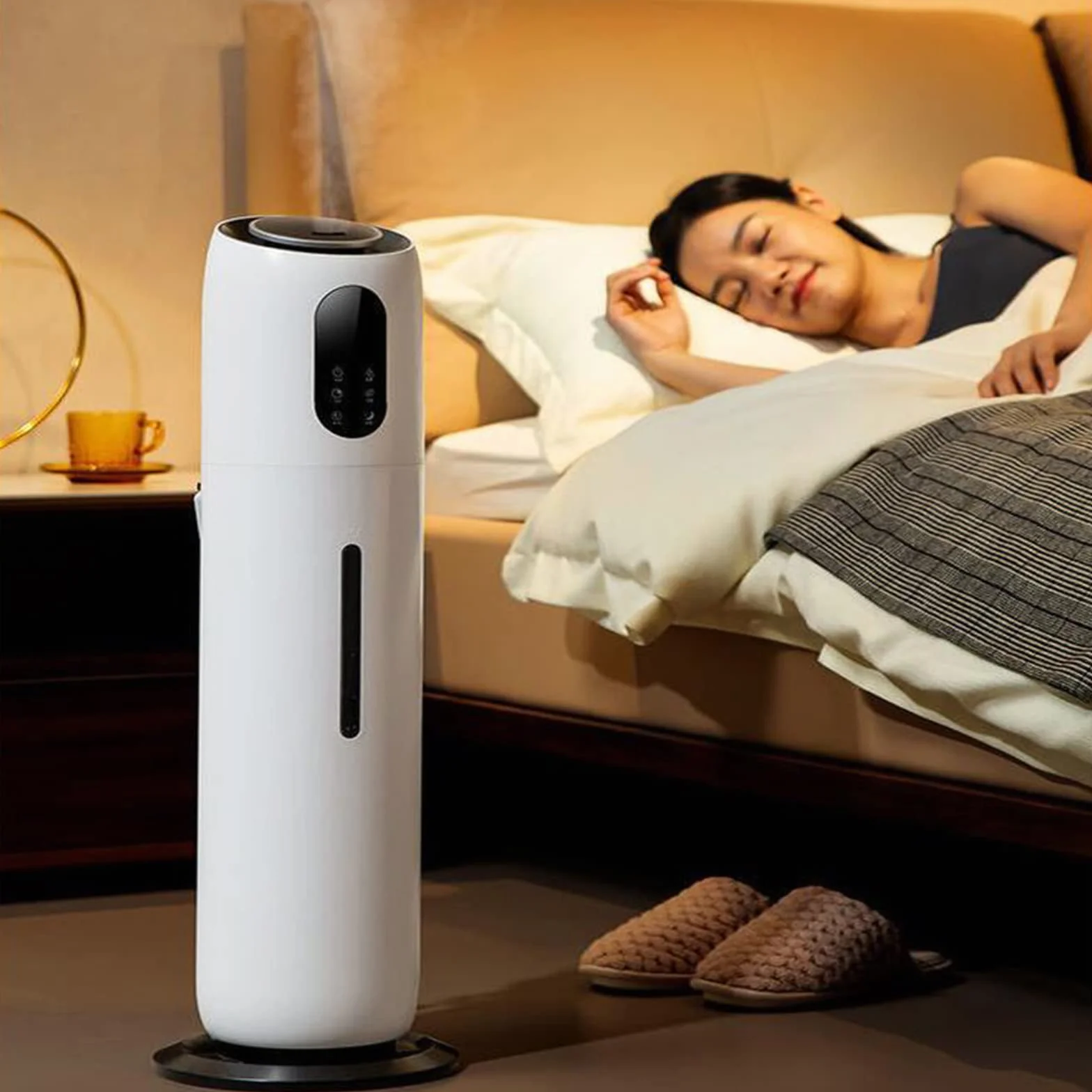 Humidificadores Humidificadores de Aire Humidificador para Dormitorio, Humidificador de Niebla súper silencioso de 28 dB Humidificador de 9 L con Apagado automático, Humidificador pequeño para Plant