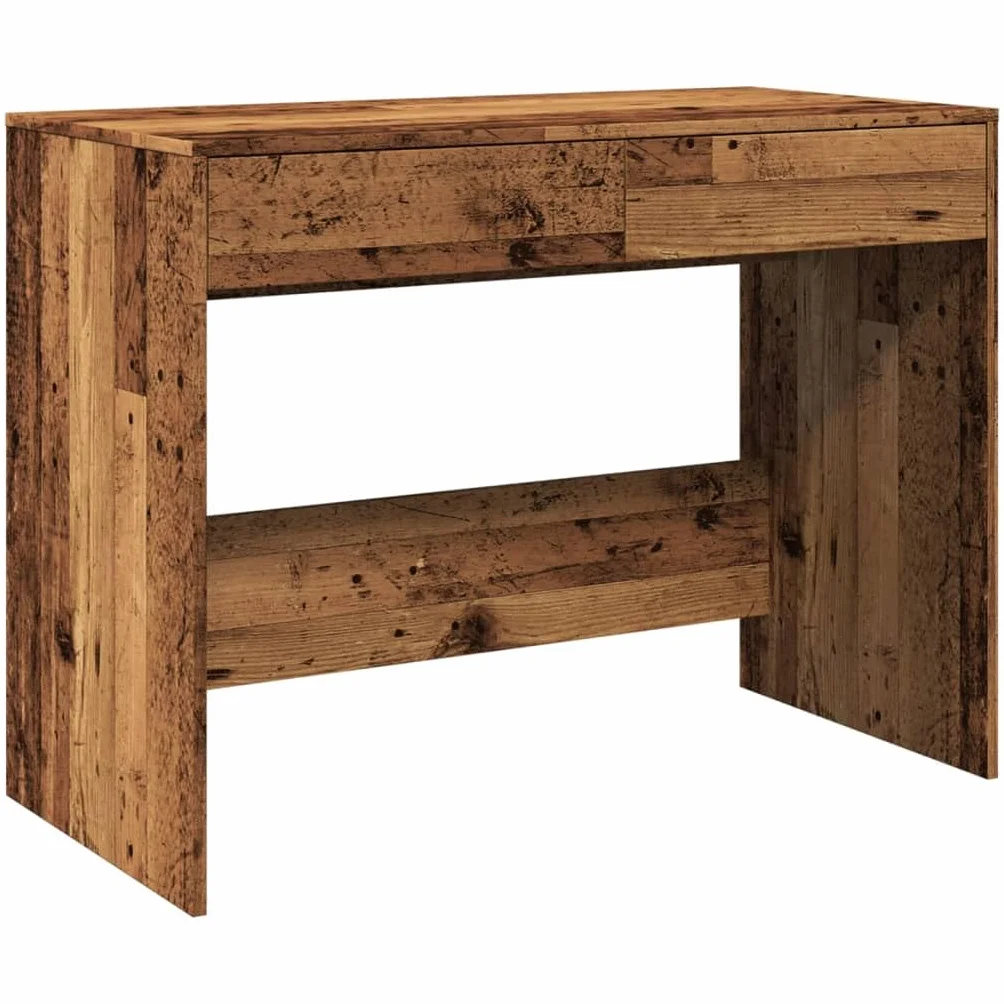 vidaXL Escritorio Madera ingeniería Madera Envejecida 101x50x76,5 cm