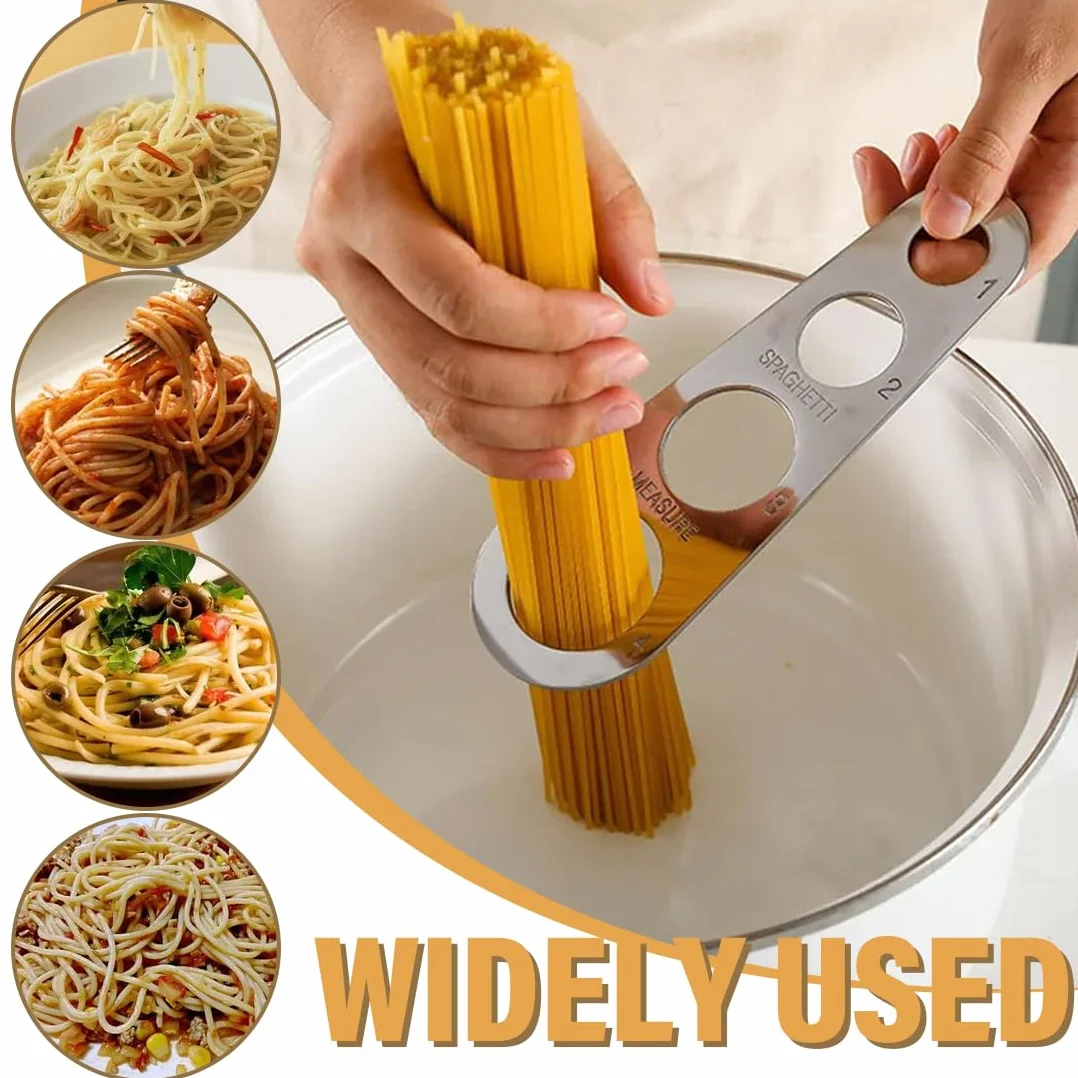 Medidores para pasta de acero inoxidable Paquete de 3 con 4 orificios de medición