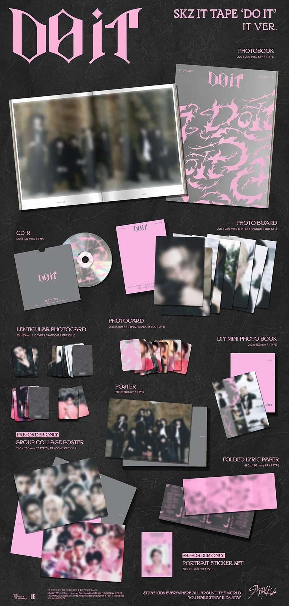 STRAYKIDS SKZ DO IT TAPE ALBUM IT VERSION